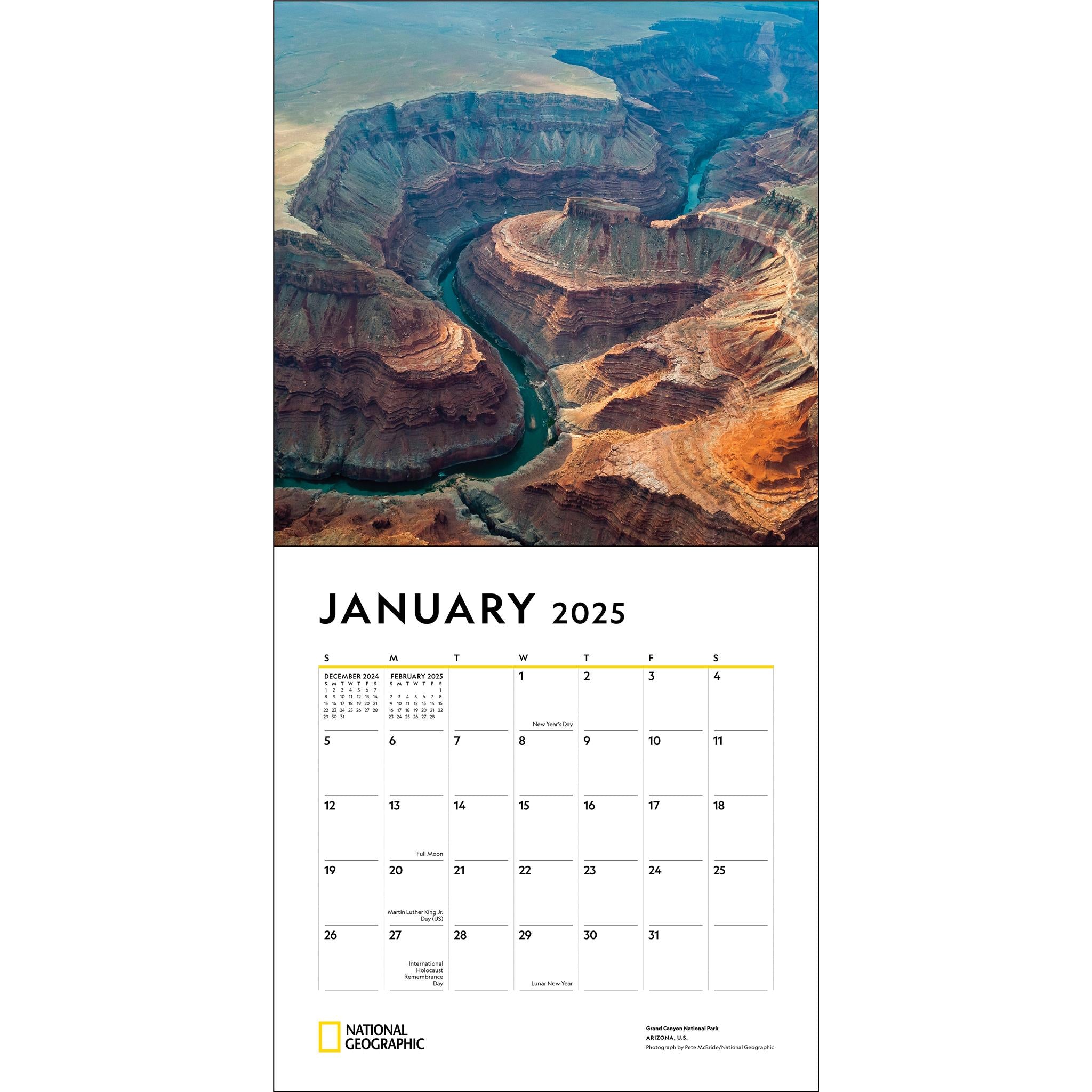 National Parks National Geographic Wall 2025 Calendar - Online Exclusive