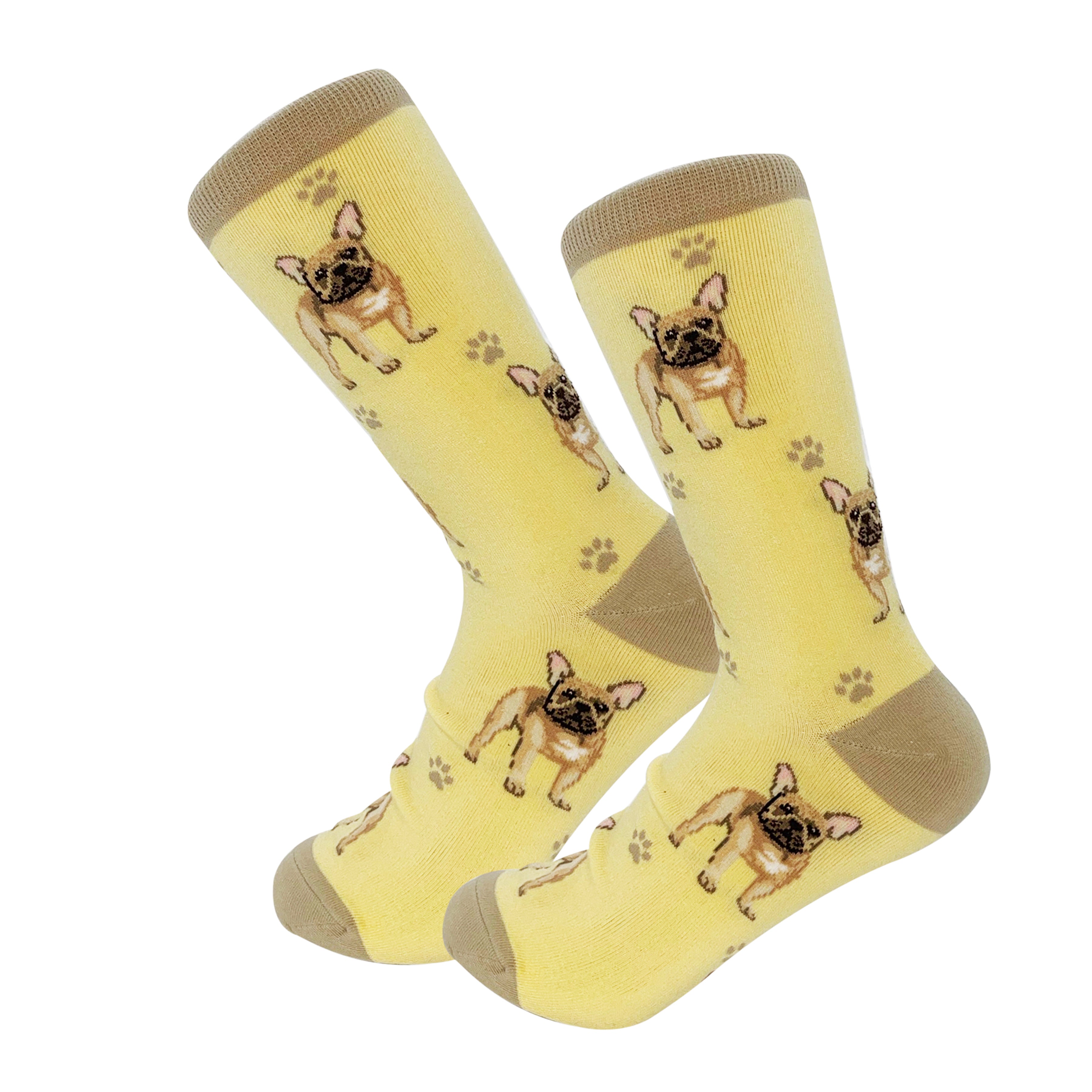 Happy Tails Socks - French Bulldog Tan Full Body Socks - Online Only