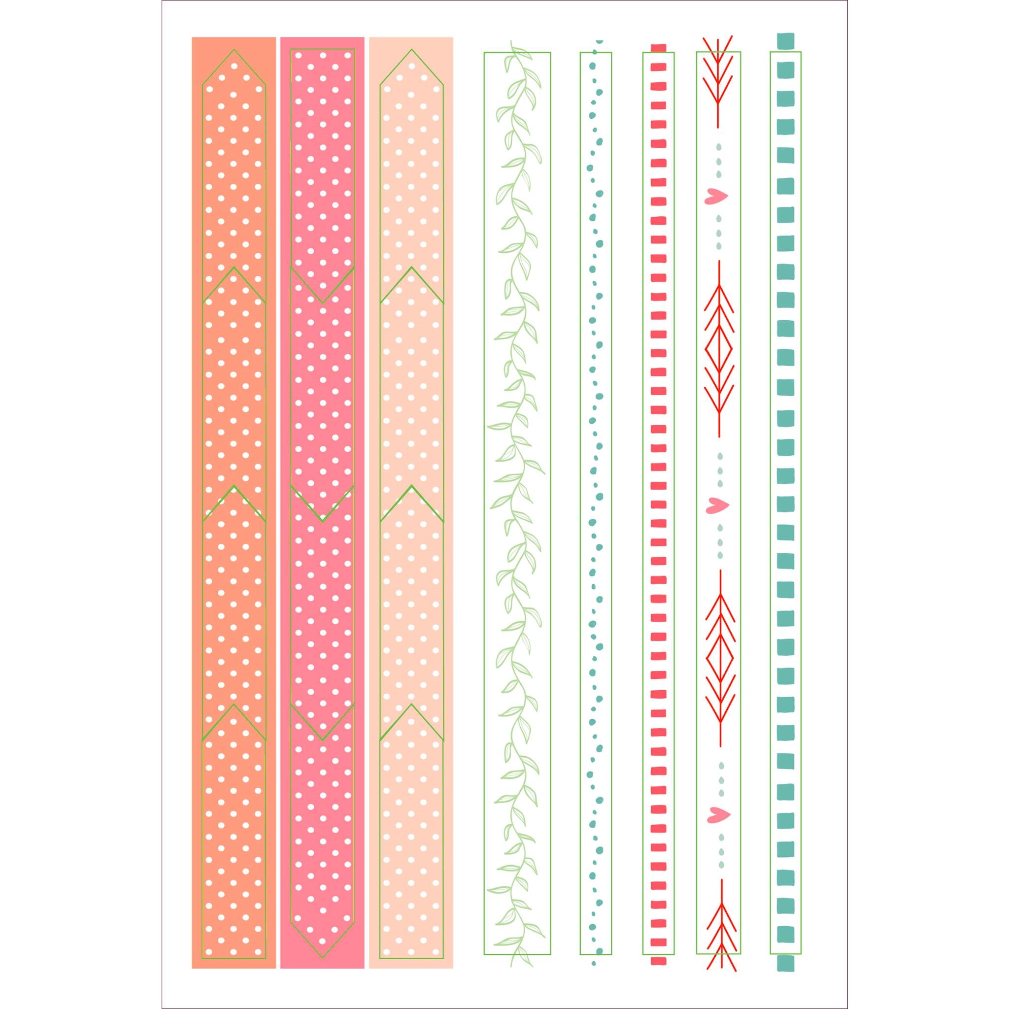 Dotted Journal Planner Stickers