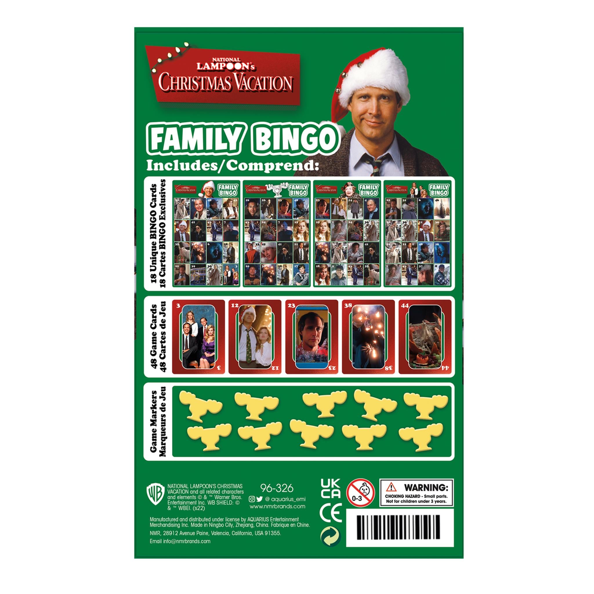 Christmas Vacation Family Bingo