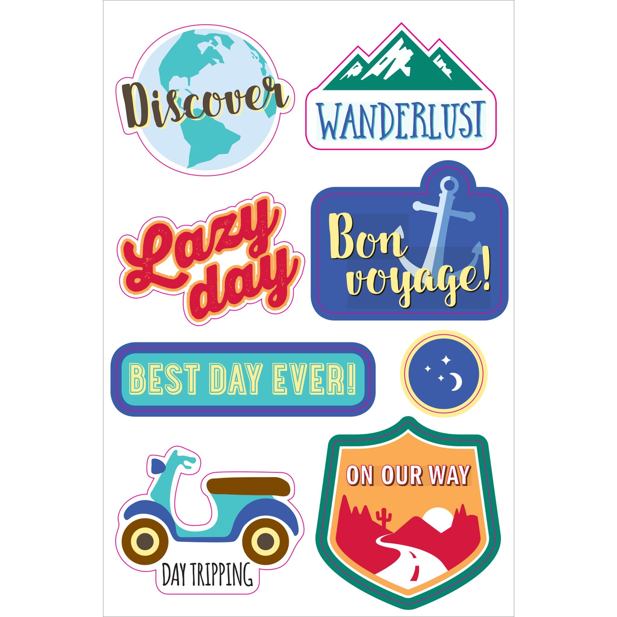 Travel Planner Stickers