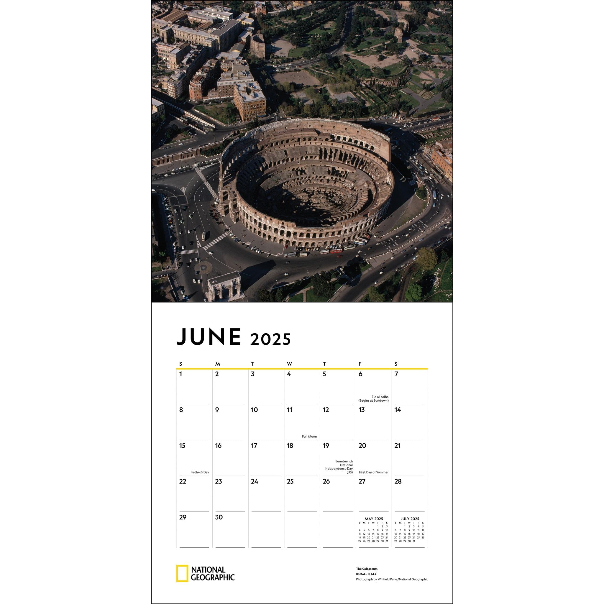 Journeys Of A Lifetime National Geographic Wall 2025 Calendar - Online Exclusive