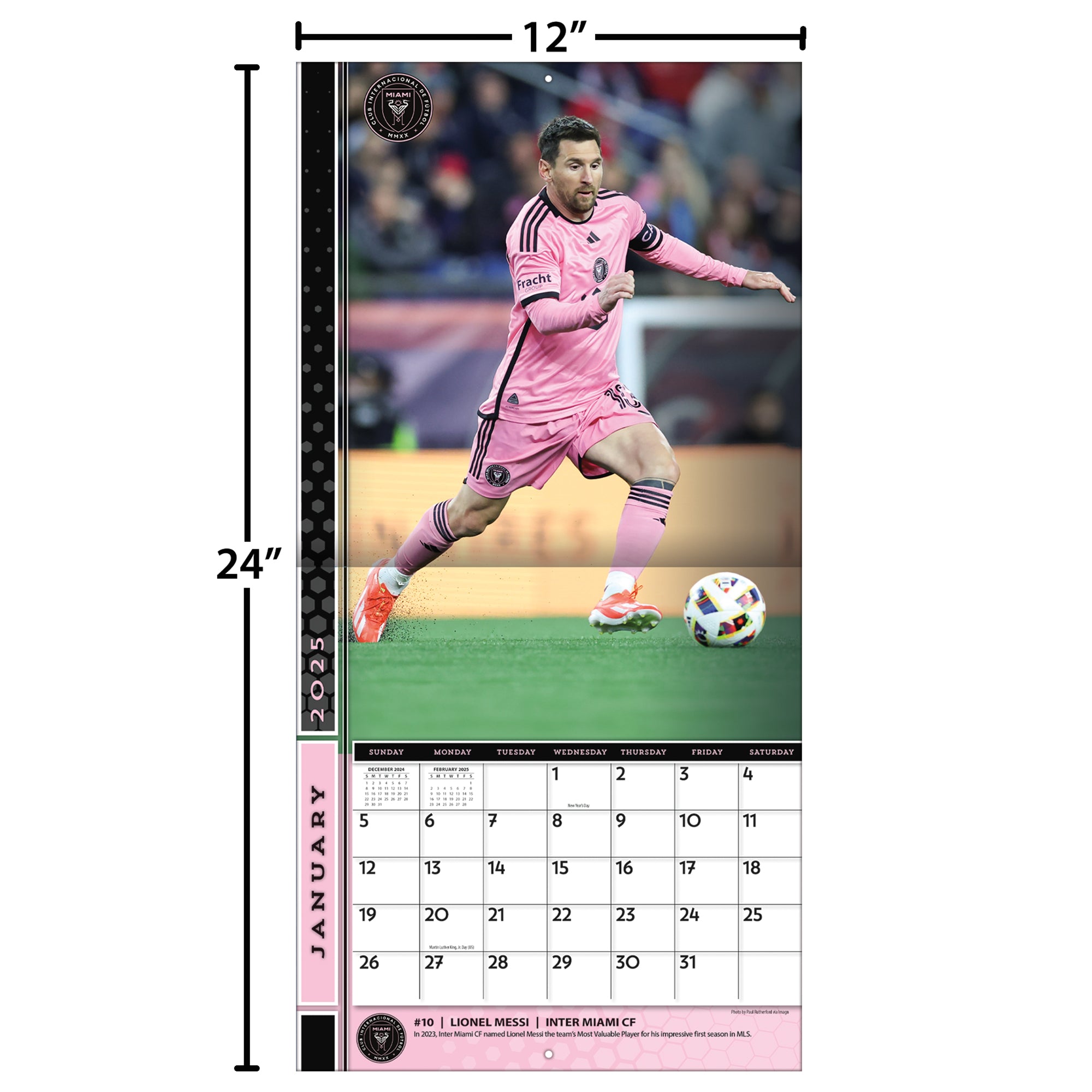 MLS Elite Wall 2025 Calendar