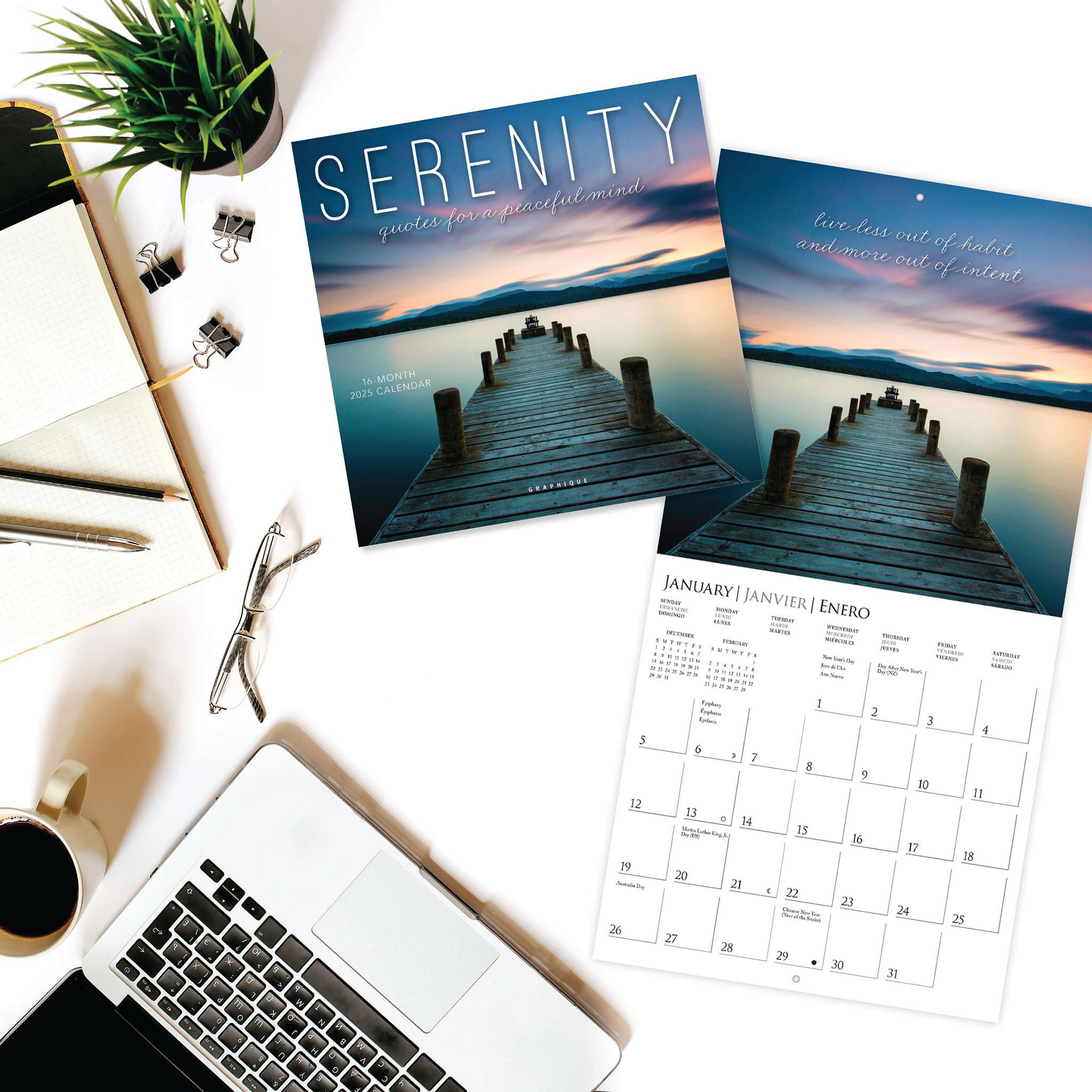 Serenity Mini 2025 Calendar - Online Exclusive