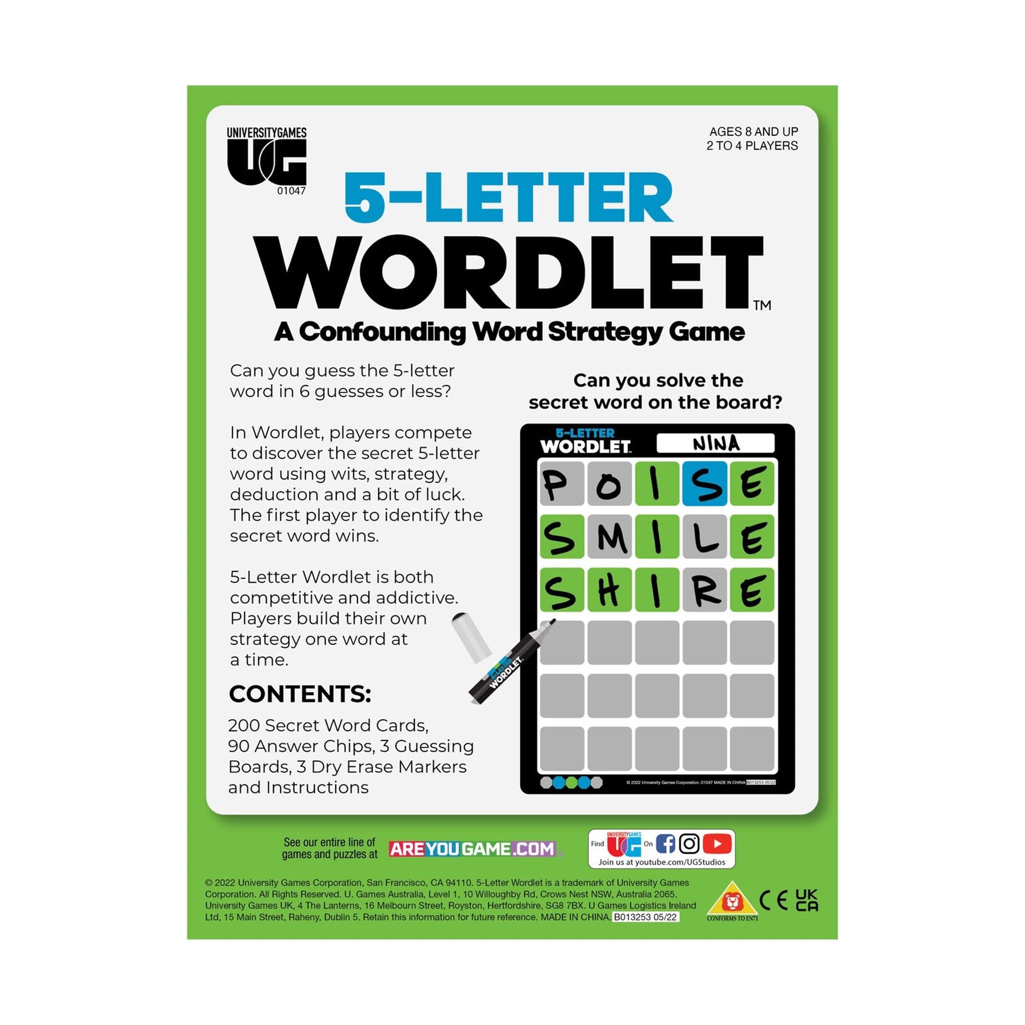 5 Letter Wordlet Game