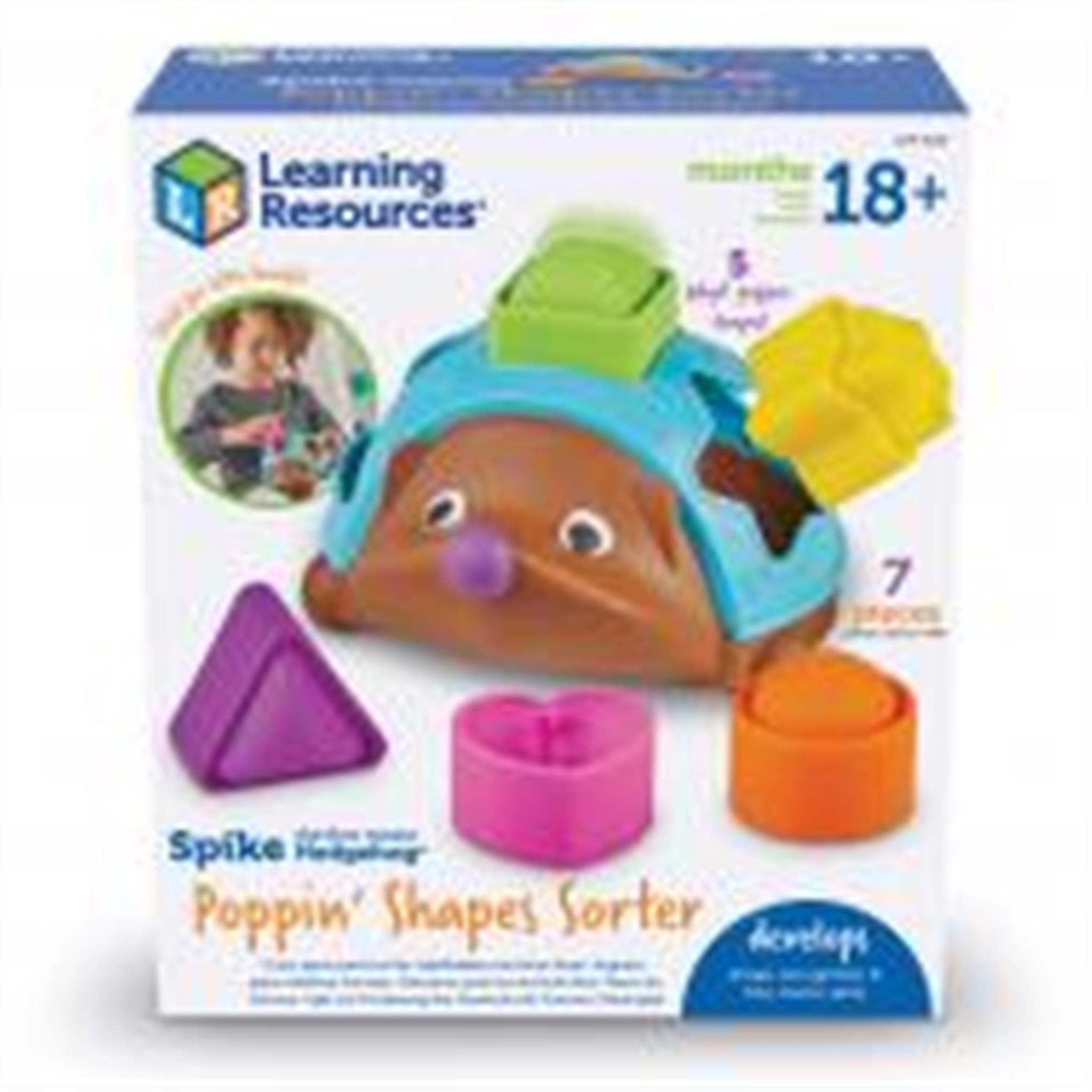 Spike the Fine Motor Hedgehog Poppin' Shapes Sorter