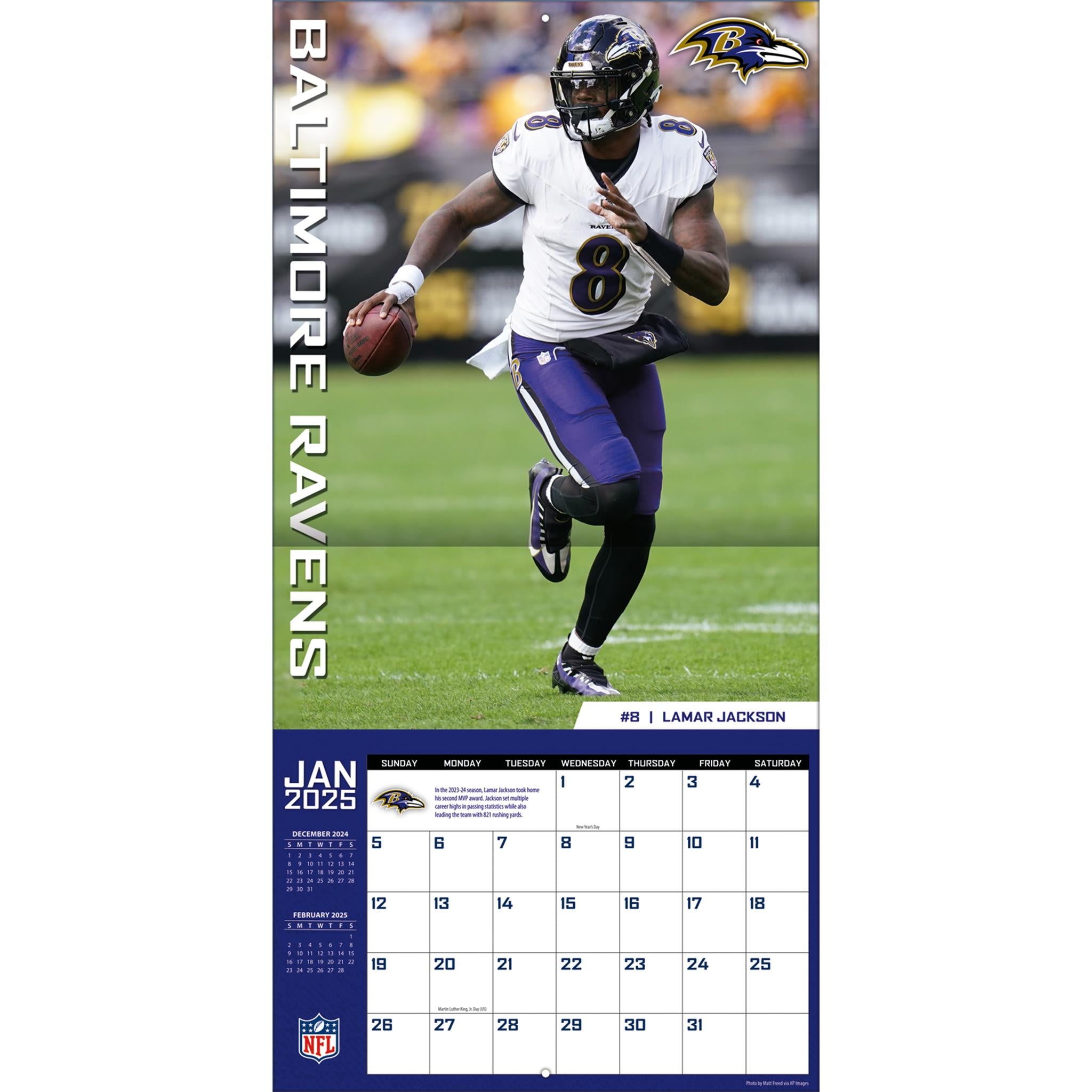 NFL Elite Wall 2025 Calendar