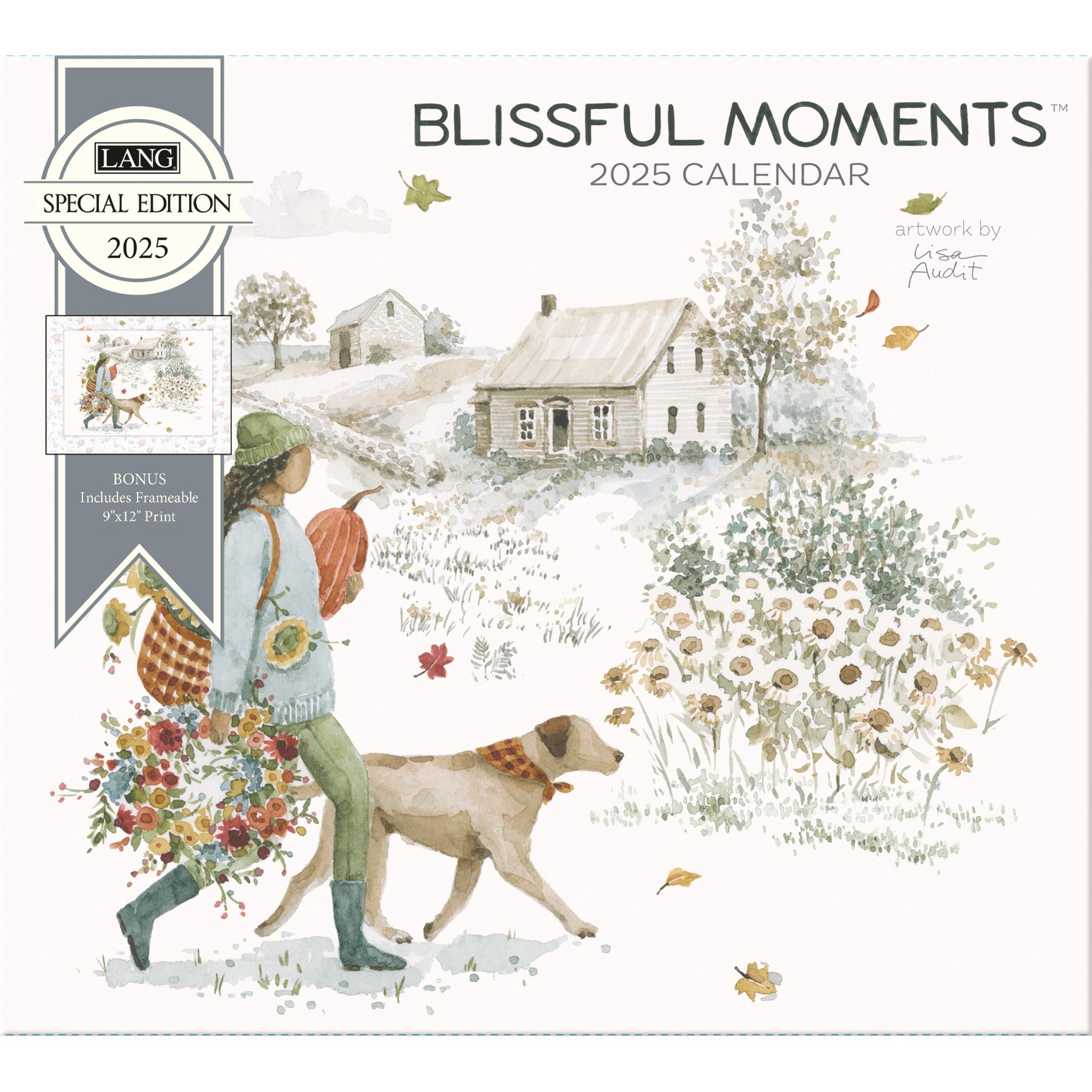 Blissful Moments Special Edition with Print Wall 2025 Calendar