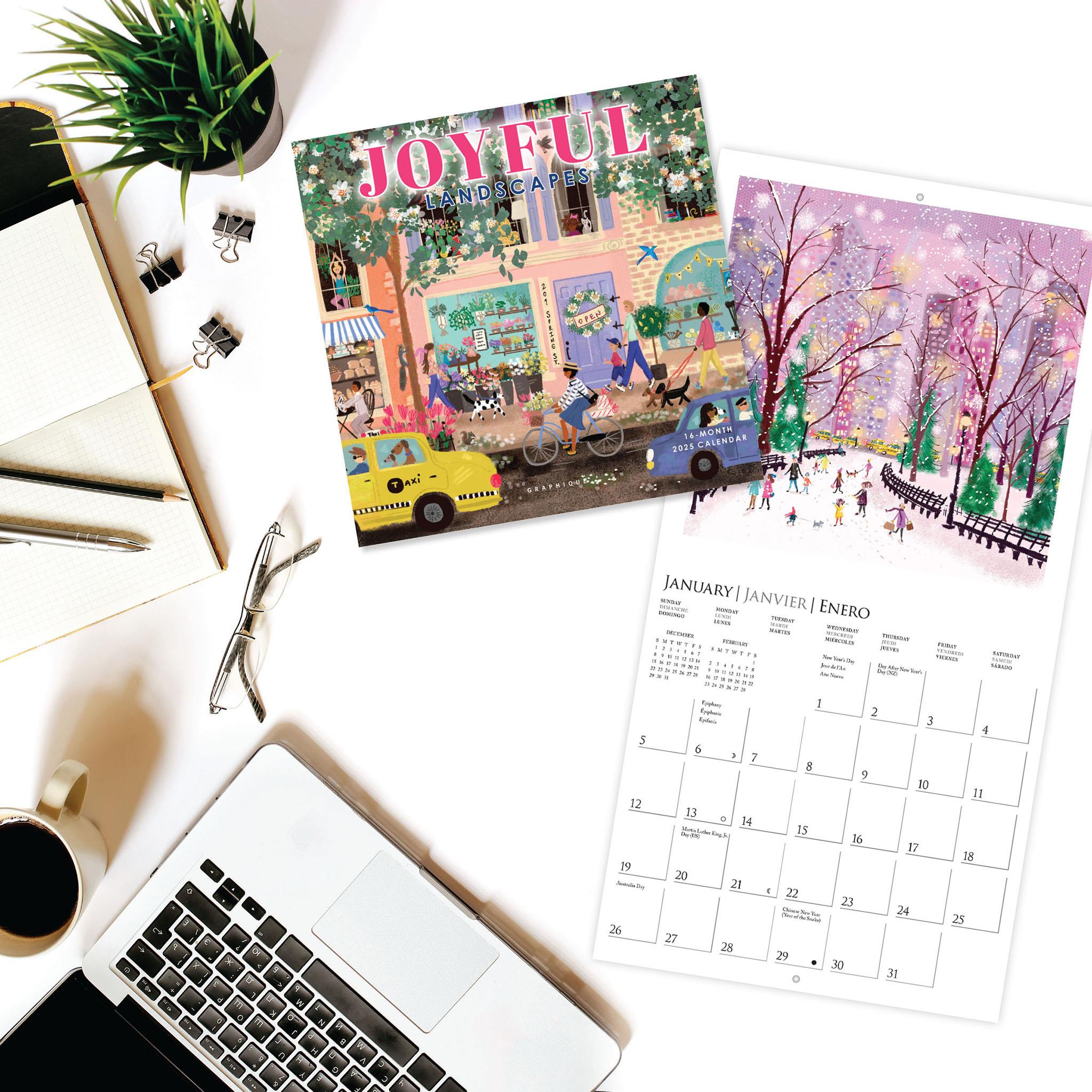 Joyful Landscapes Mini 2025 Calendar