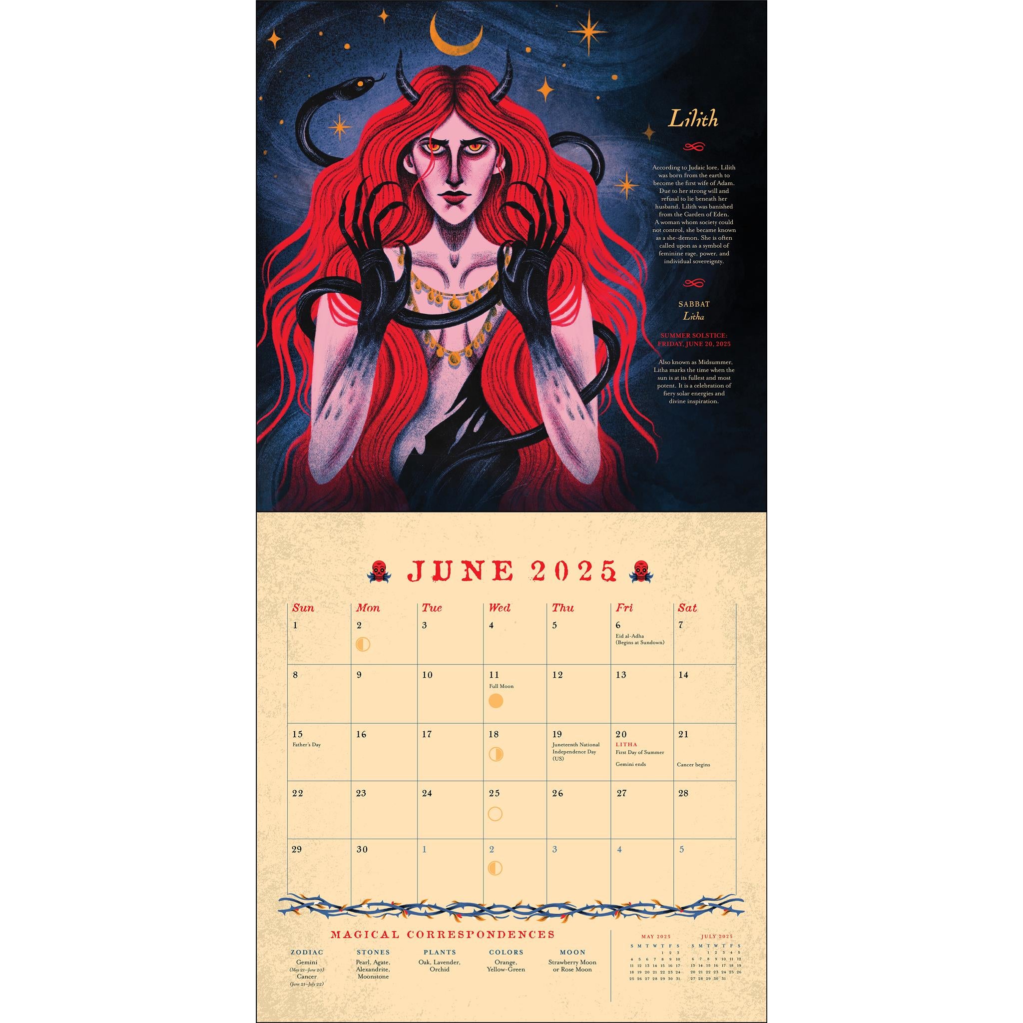 Witches Through History Wall 2025 Calendar - Online Exclusive