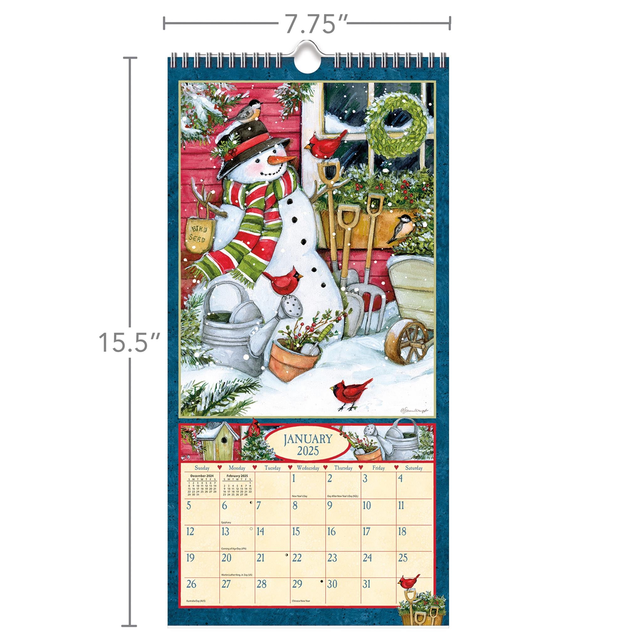 Heart And Home Slim 2025 Calendar product image | Calendar Club Canada