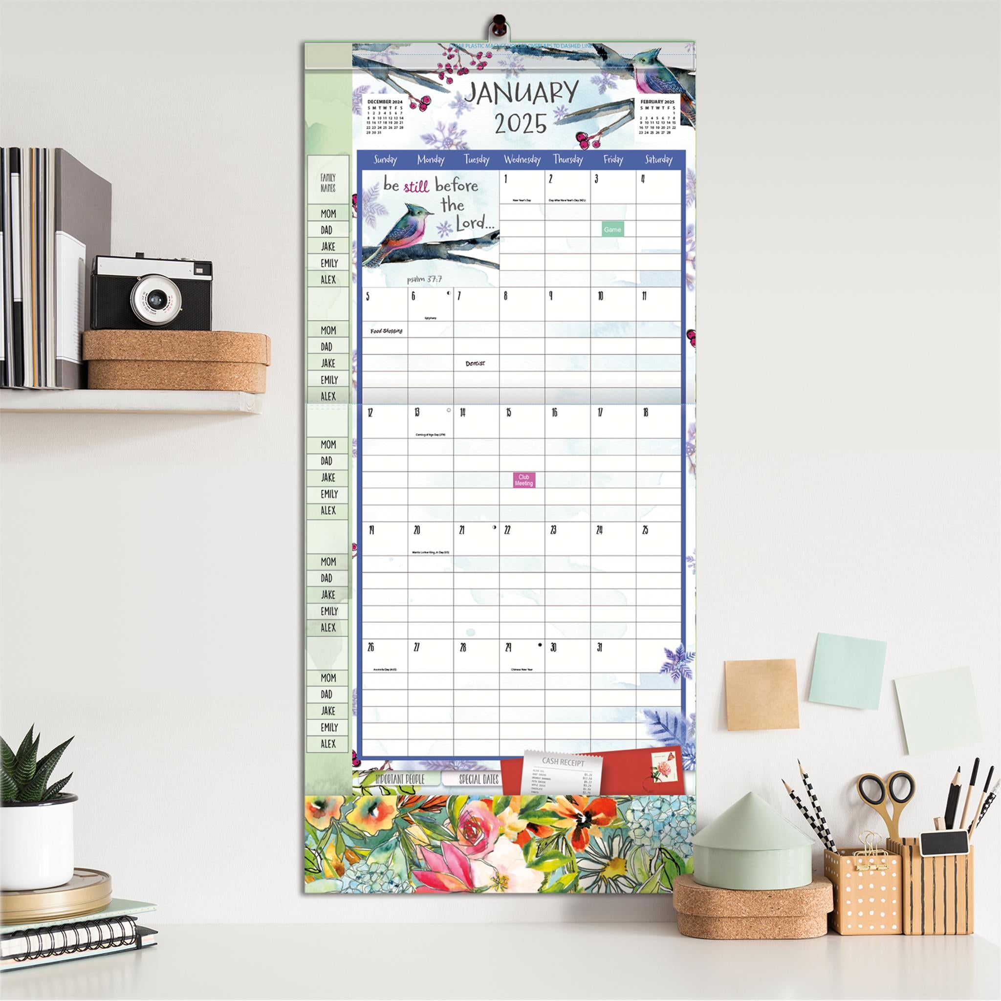 Multiple Blessings Plan It Wall 2025 Calendar - Online Exclusive