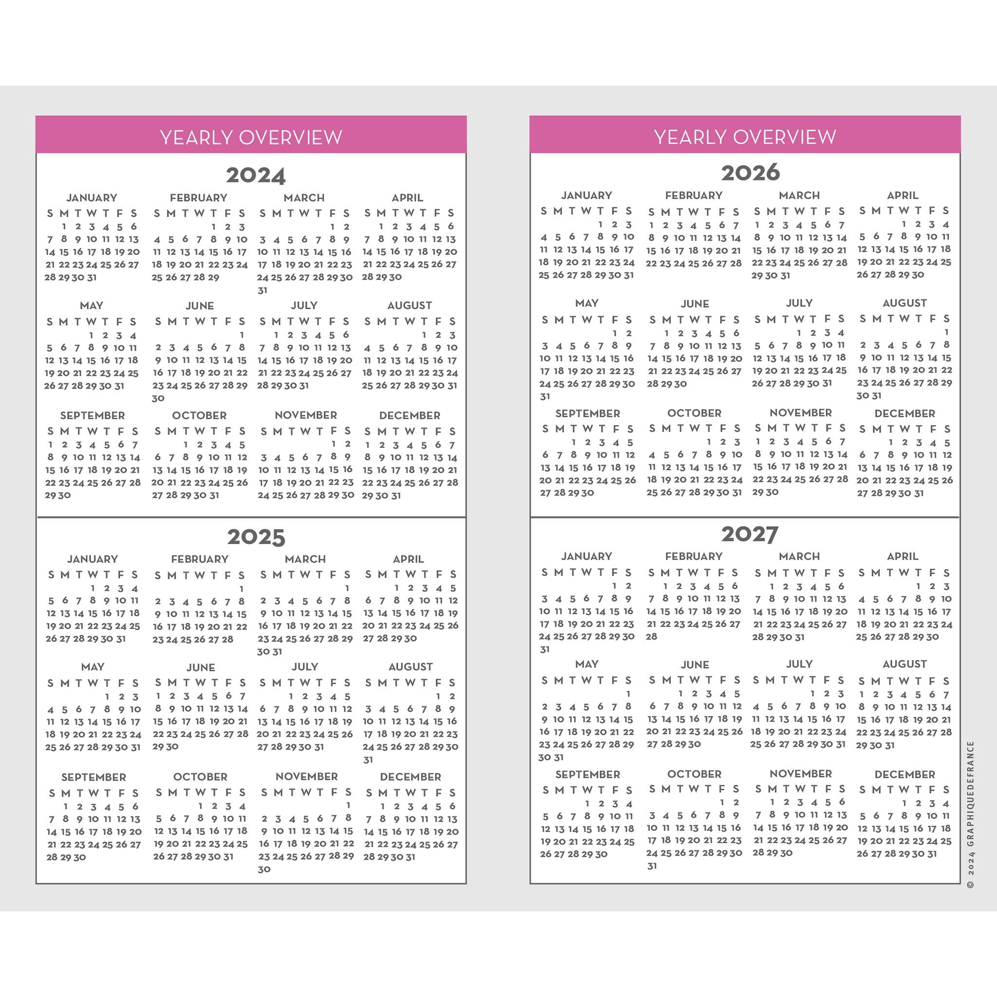 Classic Charm 2 Yr Pocket Planner 2025 Calendar