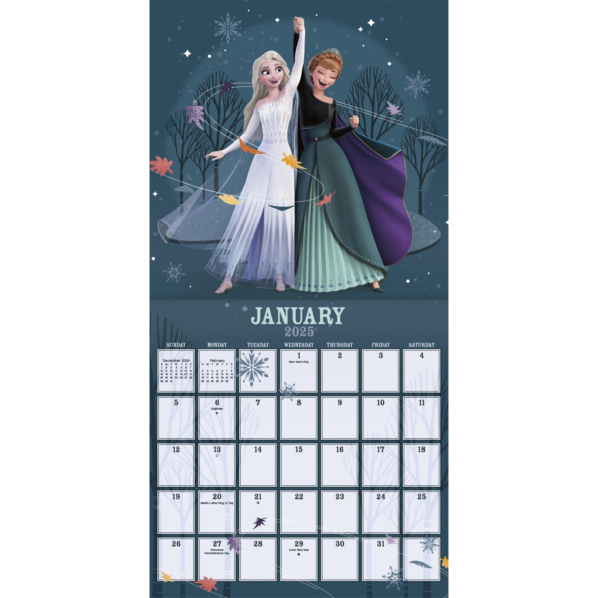 Frozen Wall 2025 Calendar