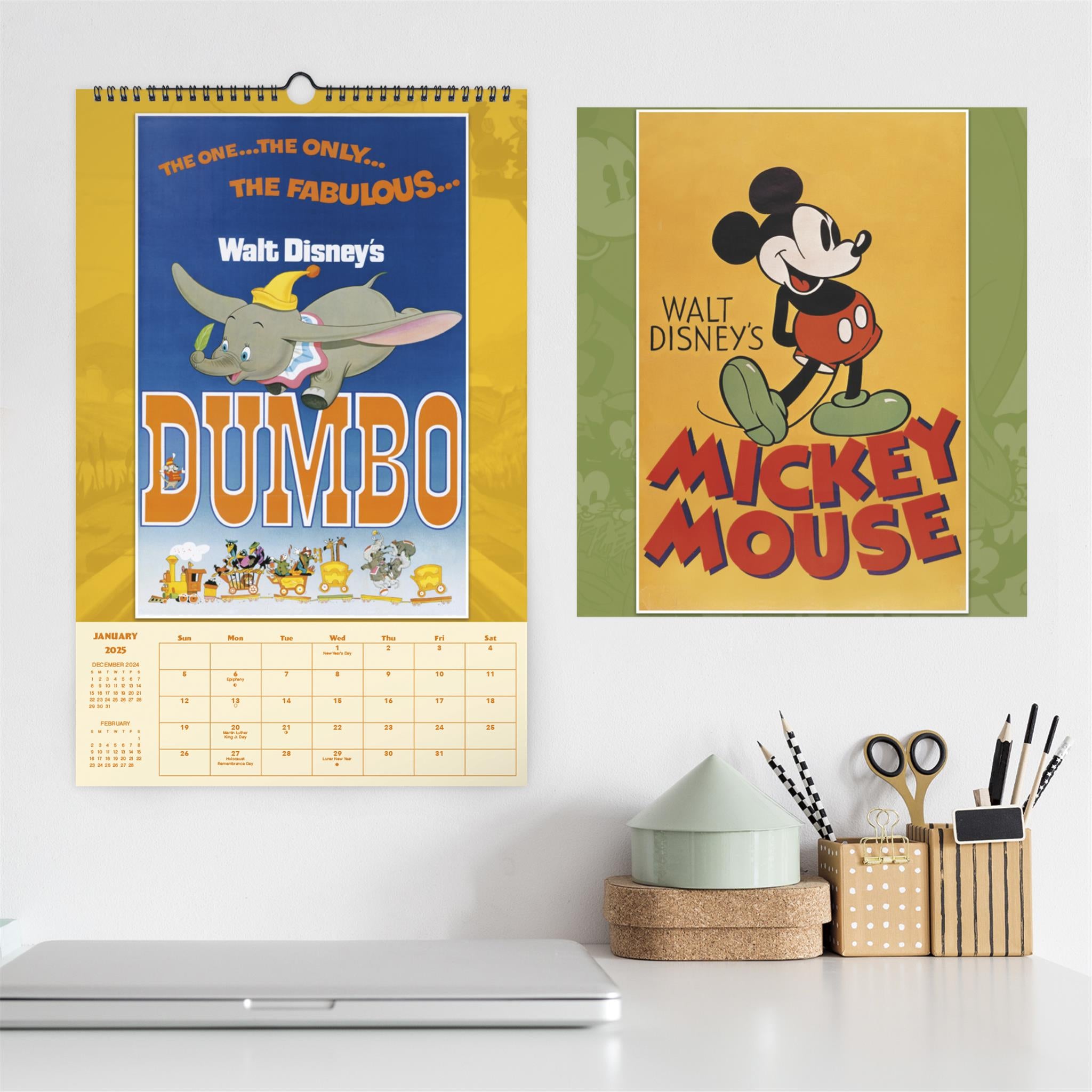 Disney Classics Poster 2025 Calendar