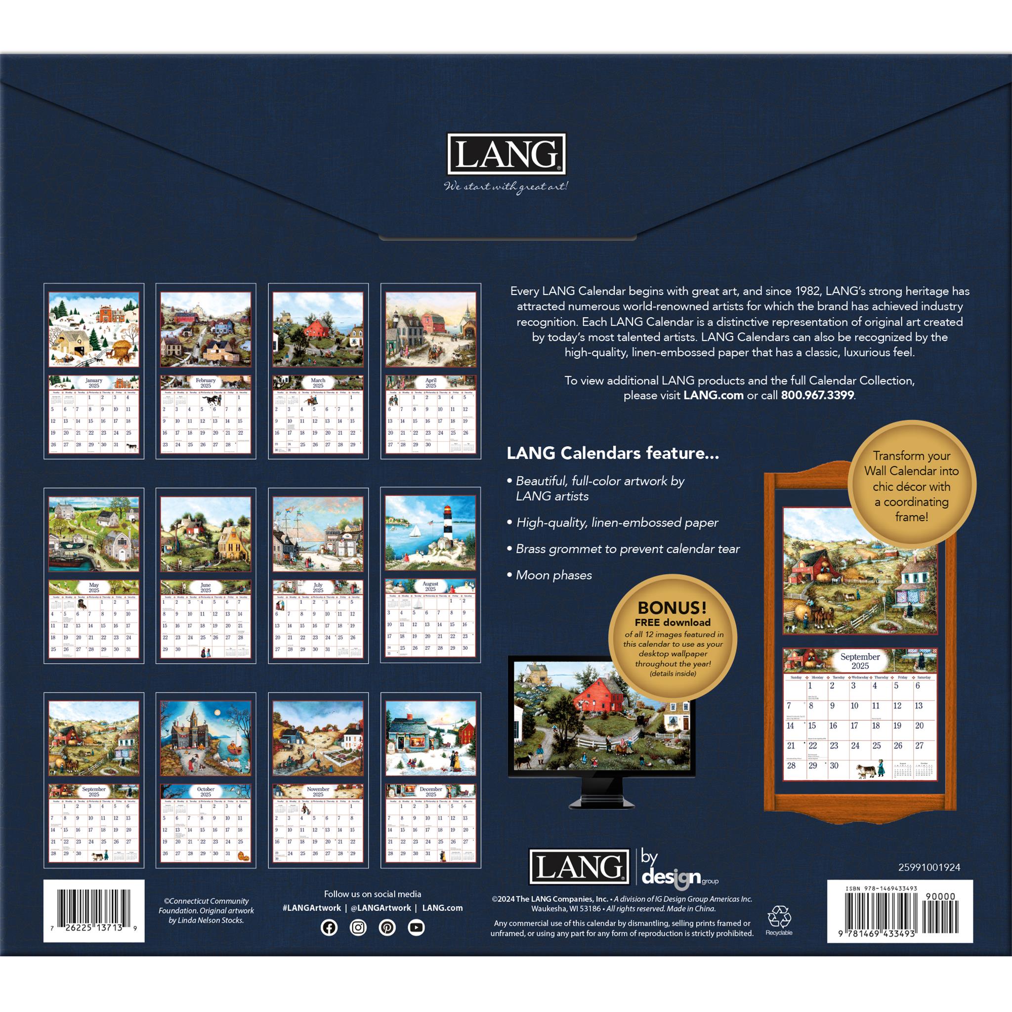 Linda Nelson Stocks Special Edition with Print Wall 2025 Calendar