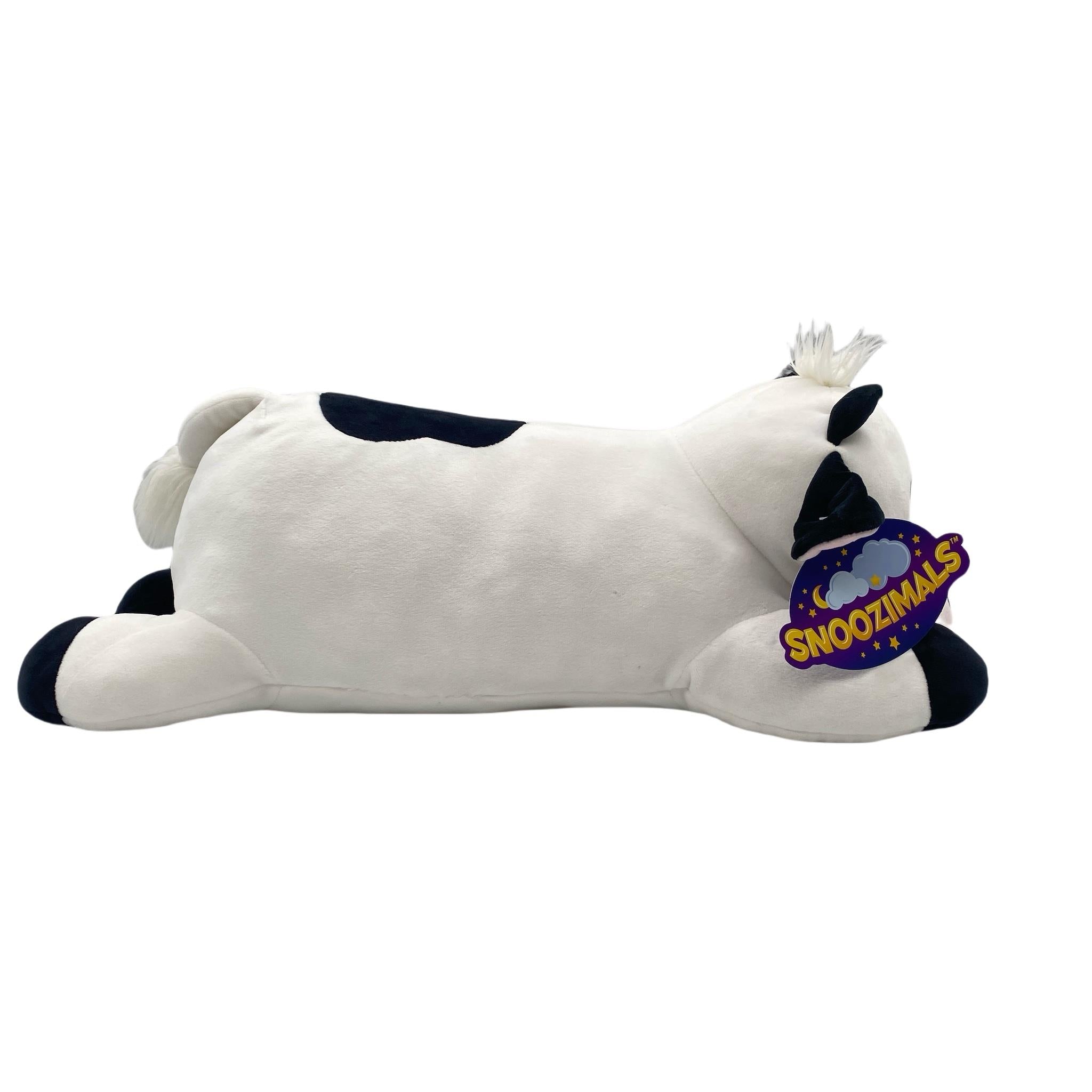 Black Cow Snoozimals 20in Plush