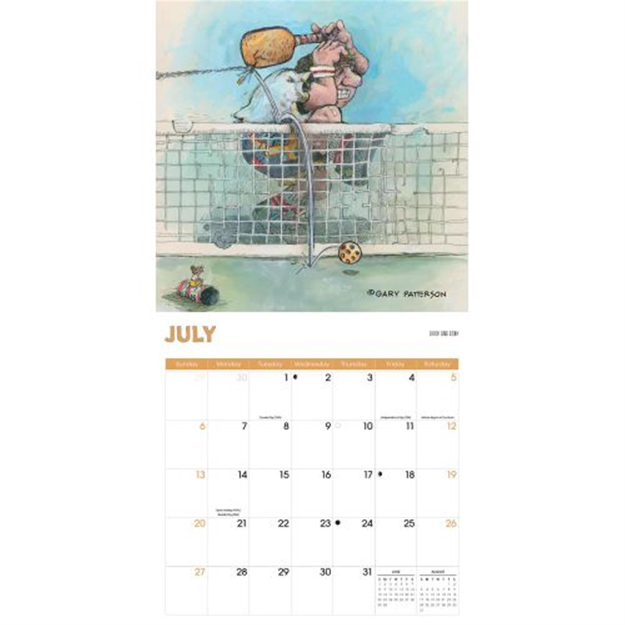 Patterson Pickleball Wall 2025 Calendar