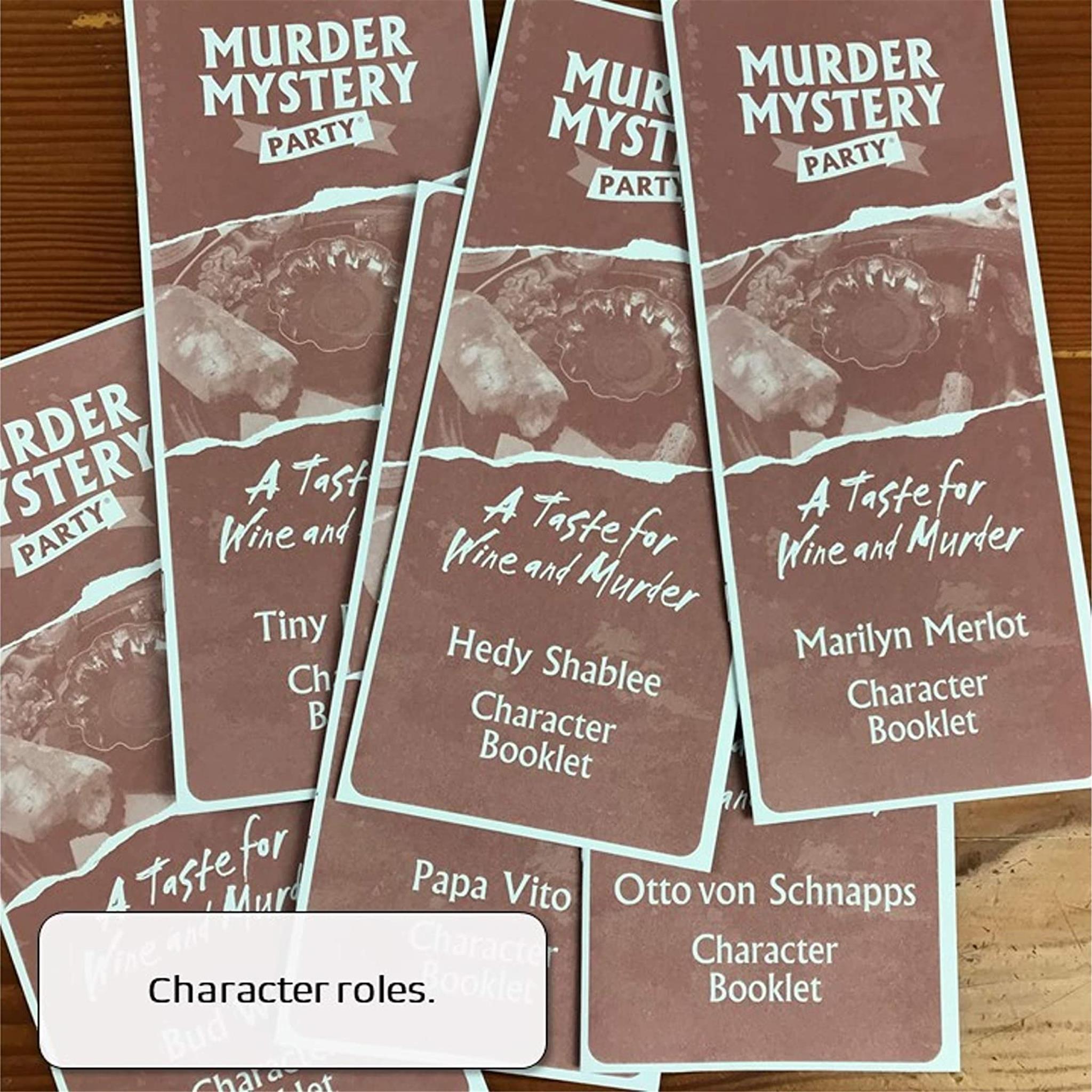 Taste for wine and murder mystery game product image | Calendar Club Canada-prd200422893