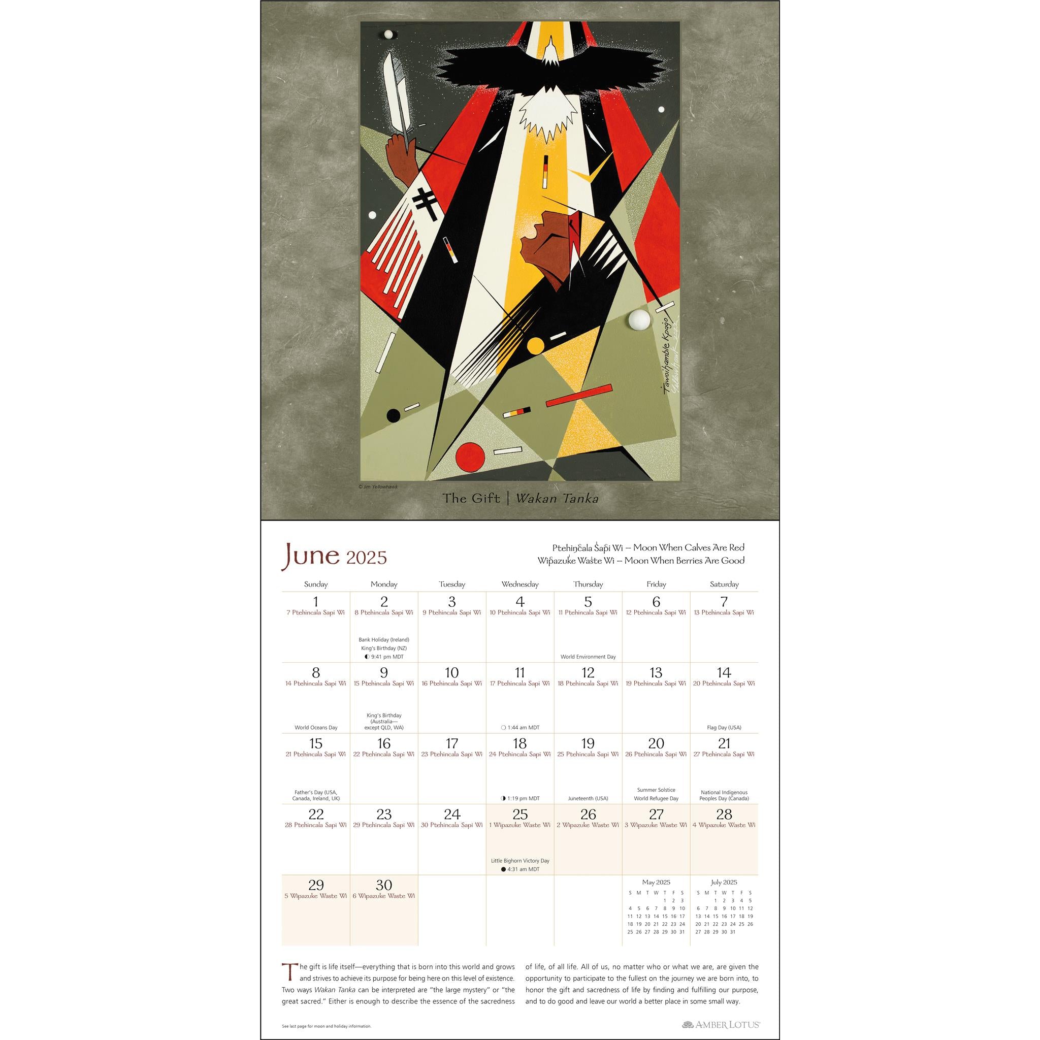 Lakota Way Wall 2025 Calendar - Online Exclusive