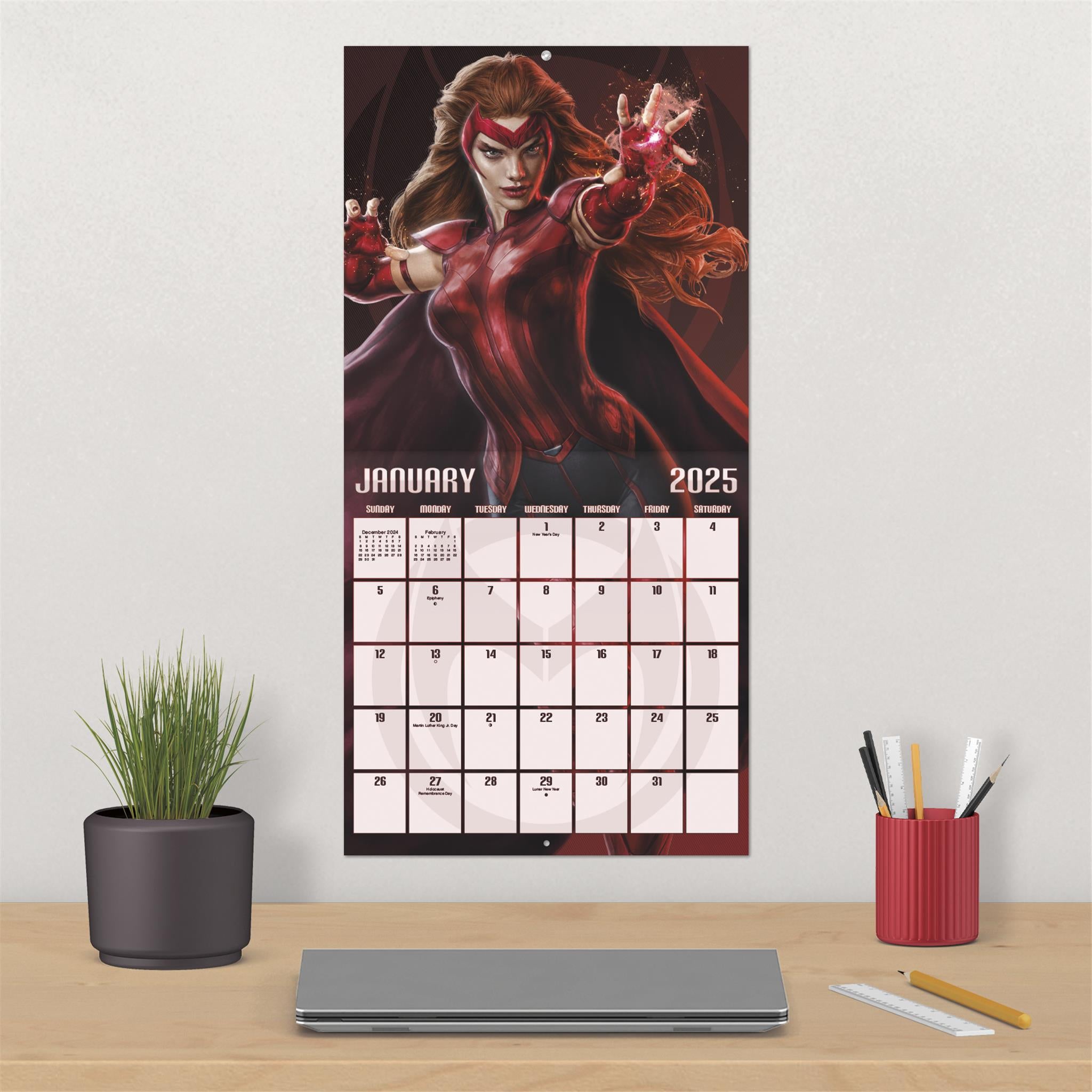 Marvel Heroes Wall 2025 Calendar - Online Exclusive