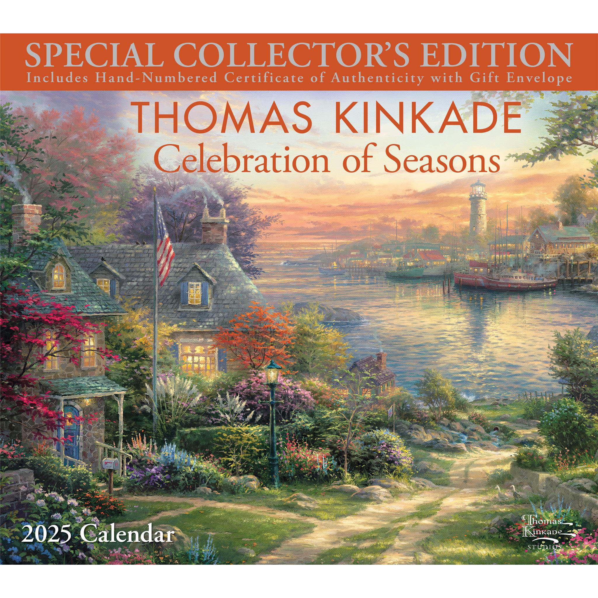 Kinkade Special Edition with Print Wall 2025 Calendar