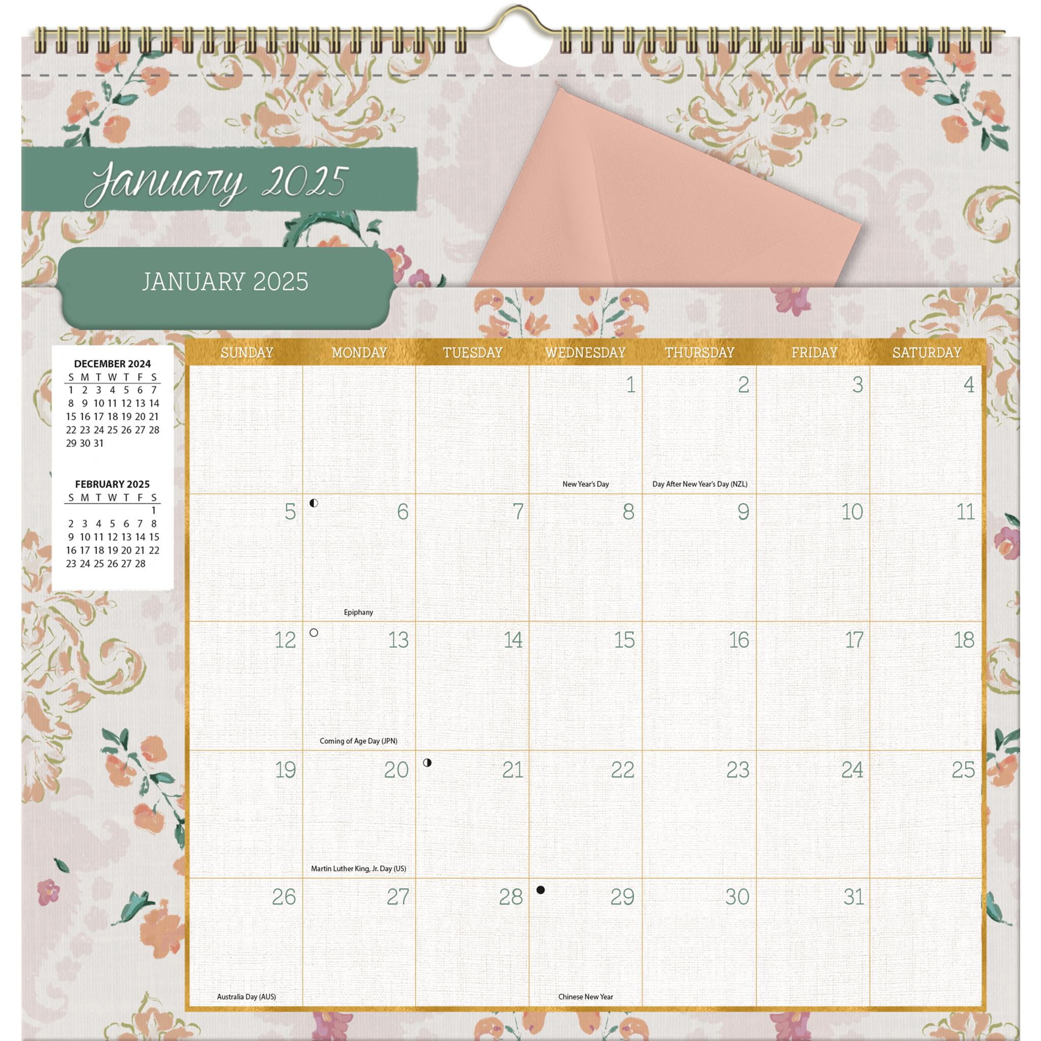 Patina View File It Wall 2025 Calendar - Online Exclusive