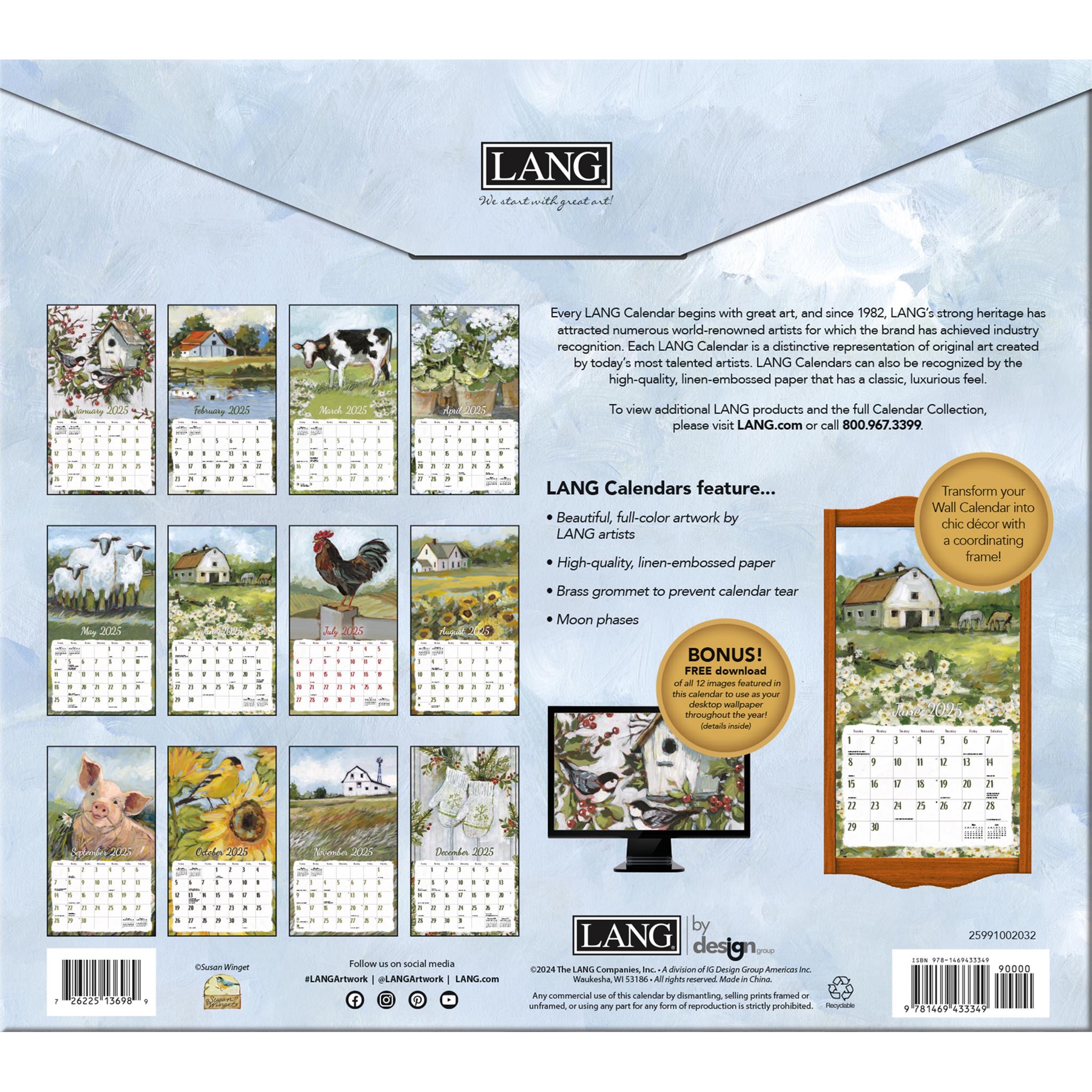 Fields Of Home Wall 2025 Calendar - Online Exclusive