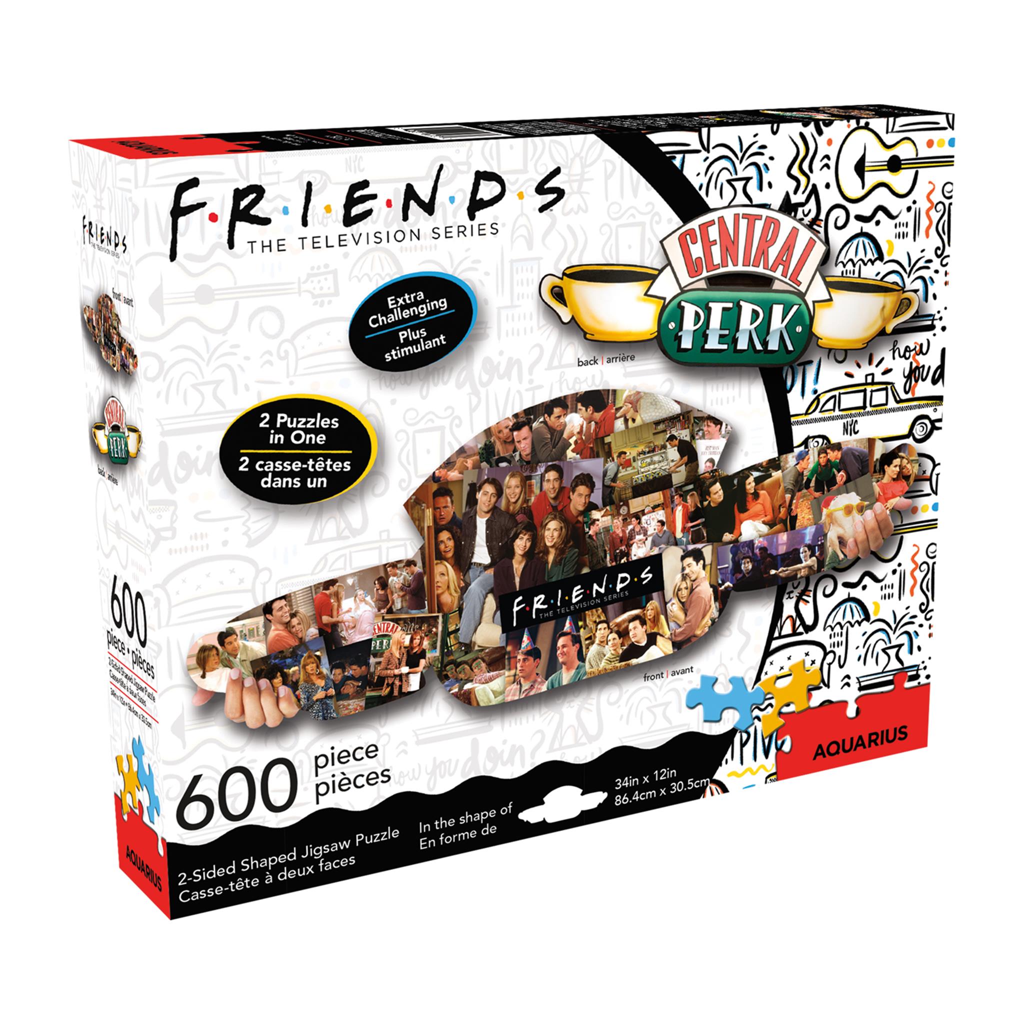 Friends Central Perk & Collage Shapped 600 Piece Puzzle