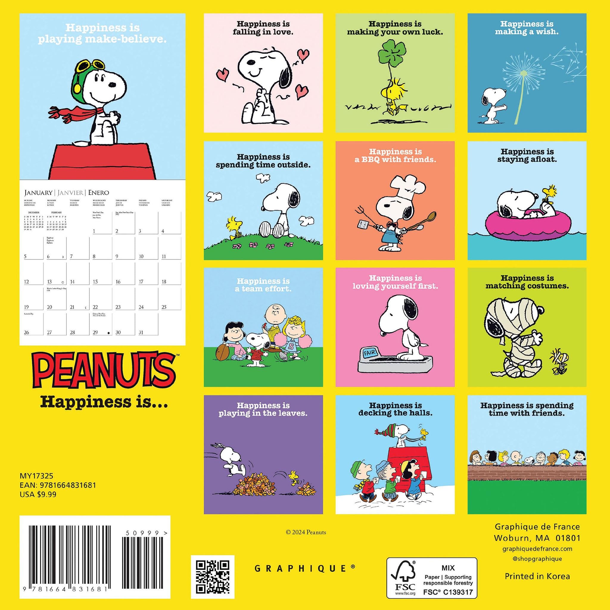 Peanuts Mini 2025 Calendar - Online Exclusive