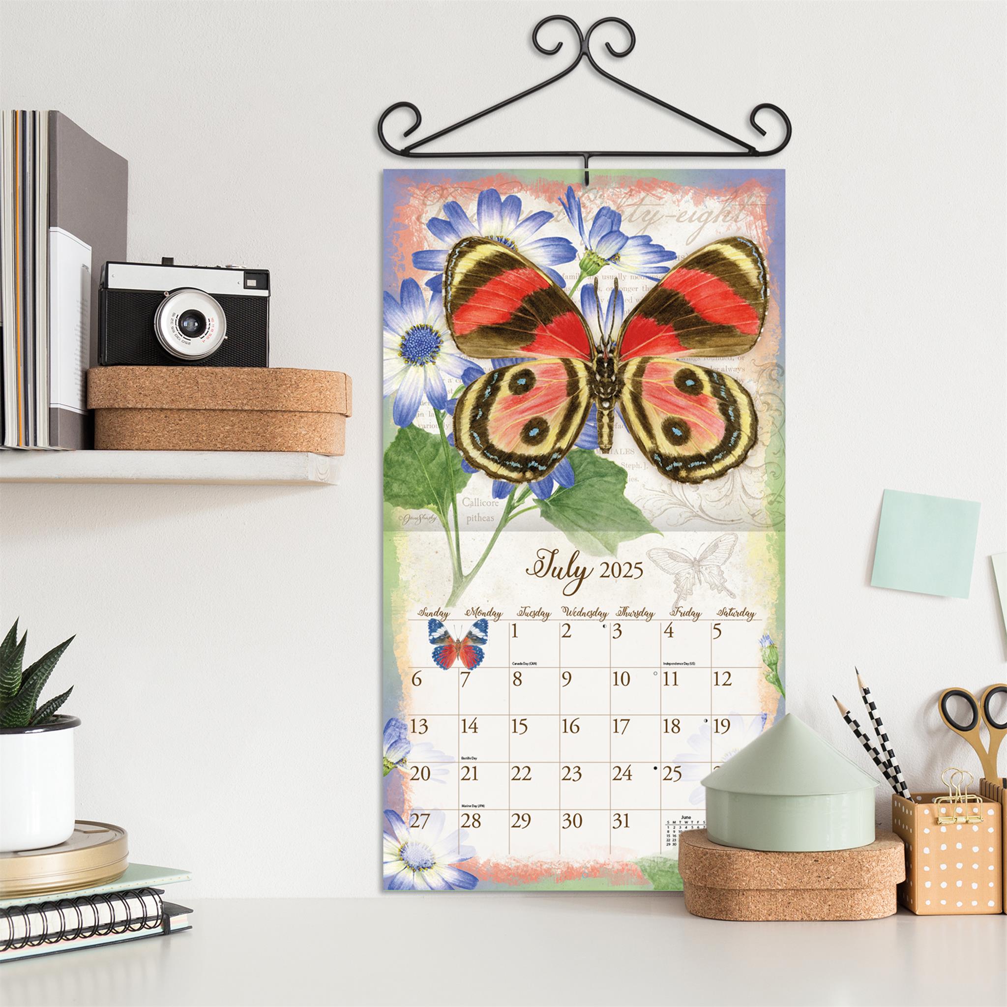 Butterflies Wall 2025 Calendar - Online Exclusive