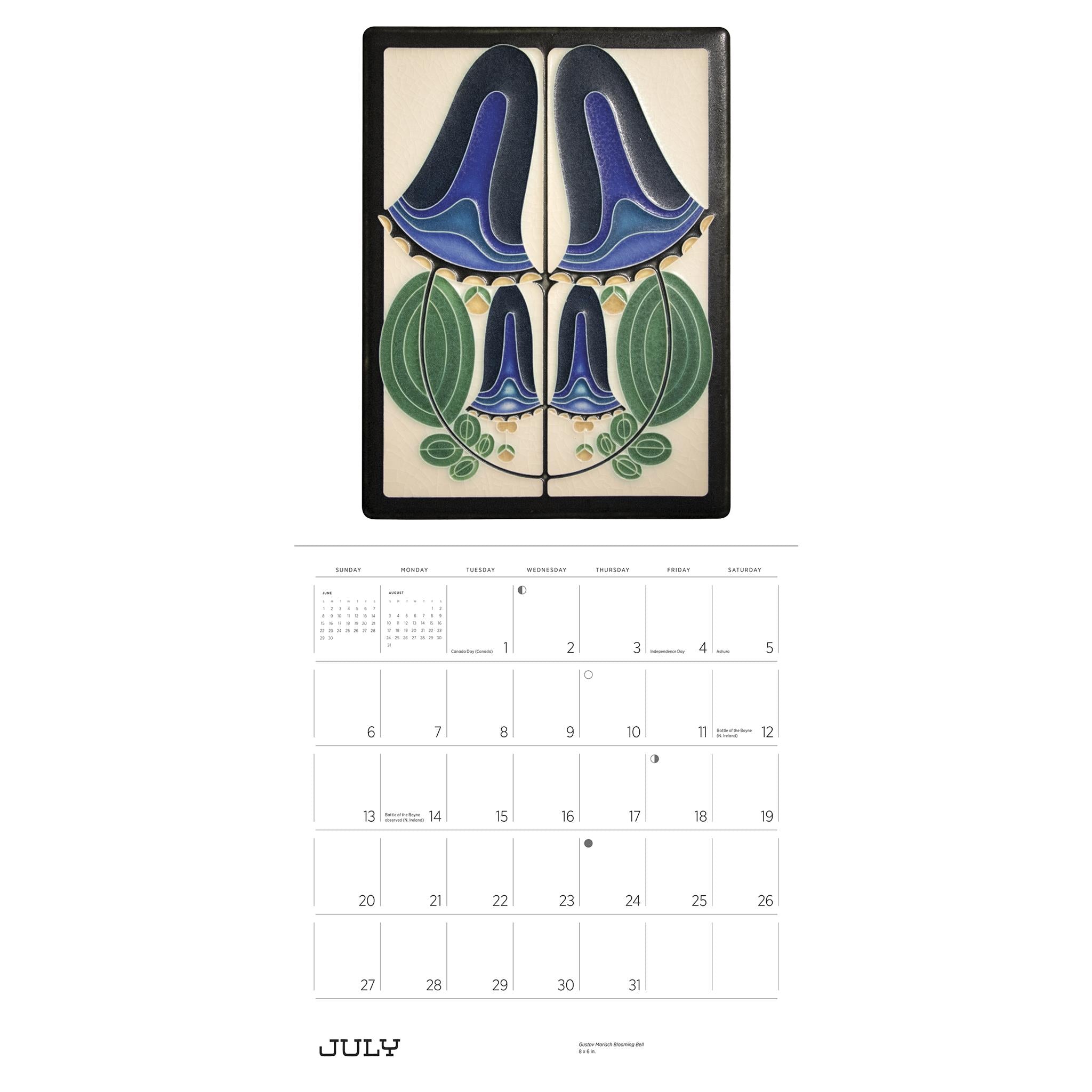 Arts And Crafts Tiles Wall 2025 Calendar - Online Exclusive