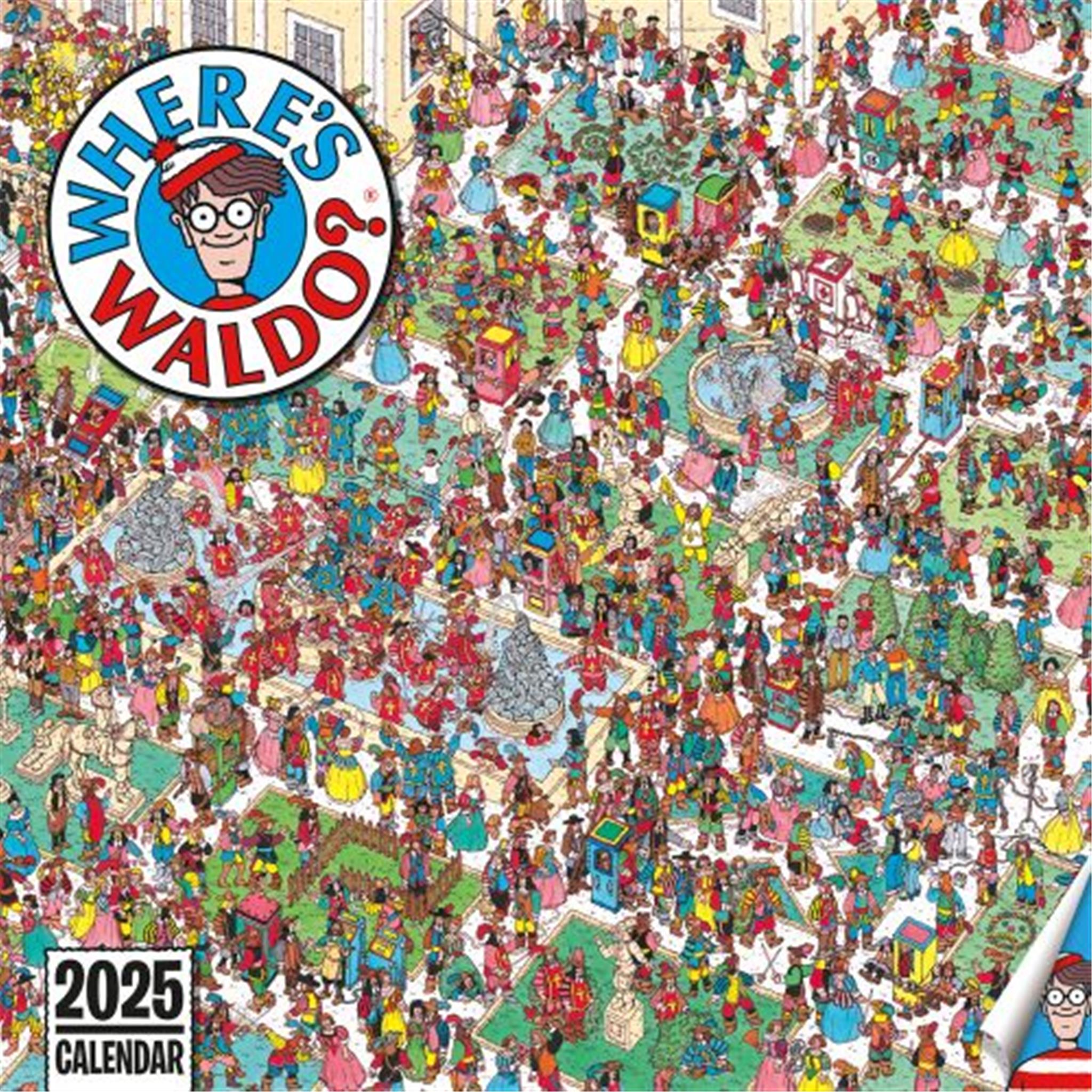 Where's Waldo Wall 2025 Calendar