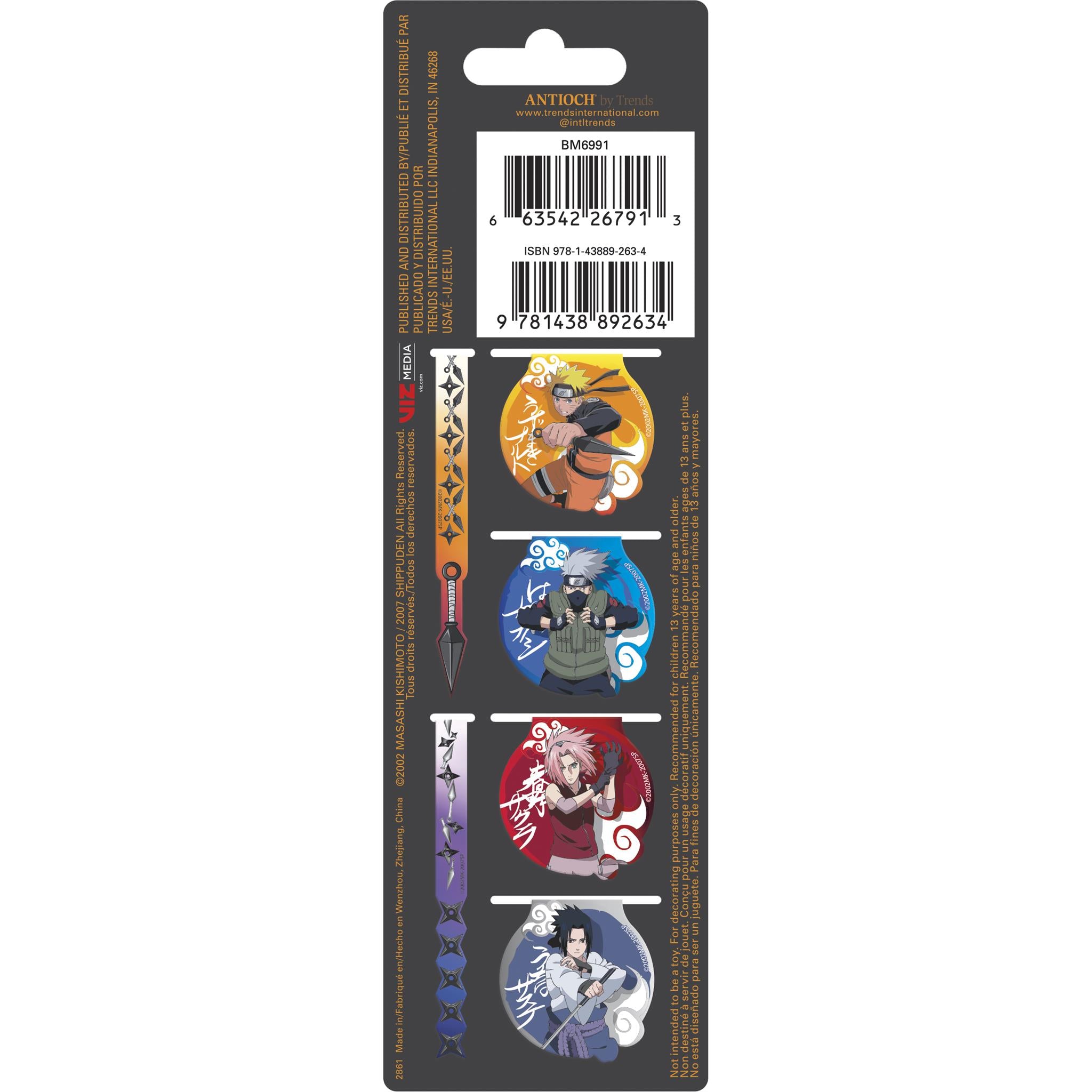 Naruto Magnetic Page Clips