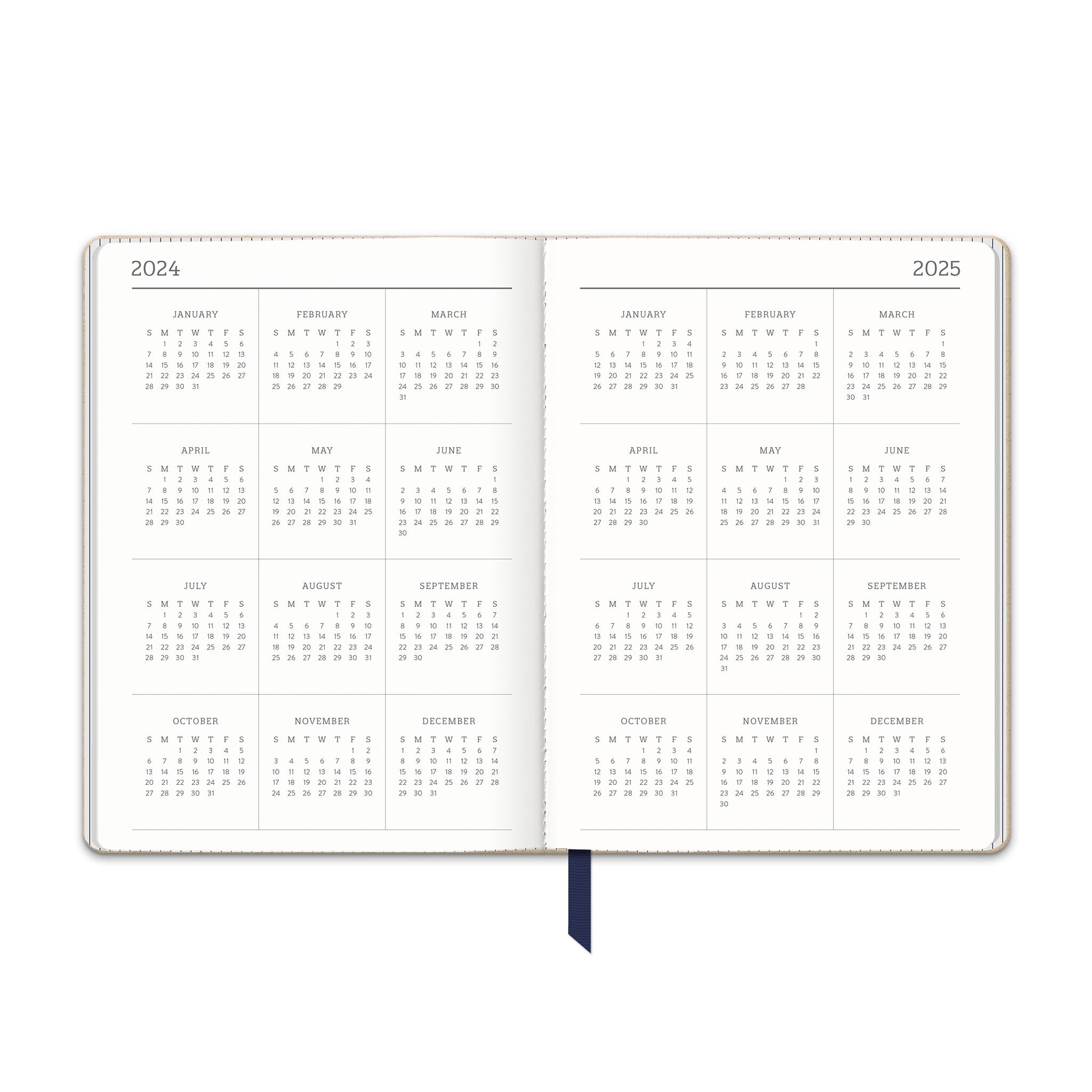 Dots On Twilight Blue Planner 2025 Calendar