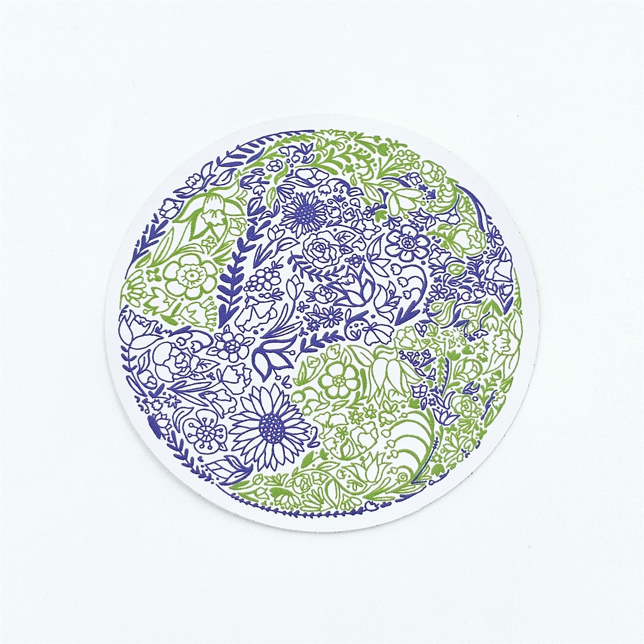 Embroidery Earth Vinyl Sticker