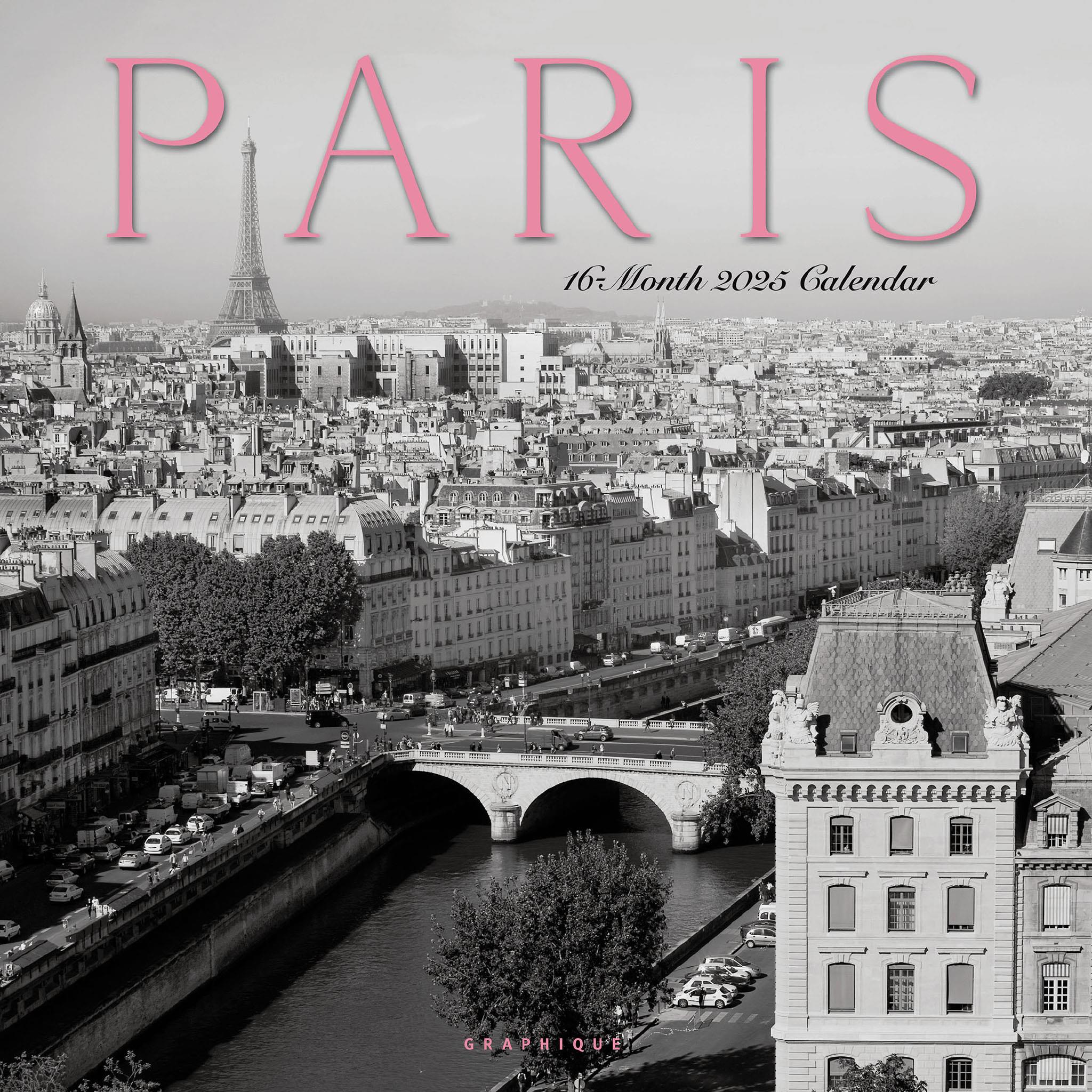 Paris Wall 2025 Calendar - Online Exclusive