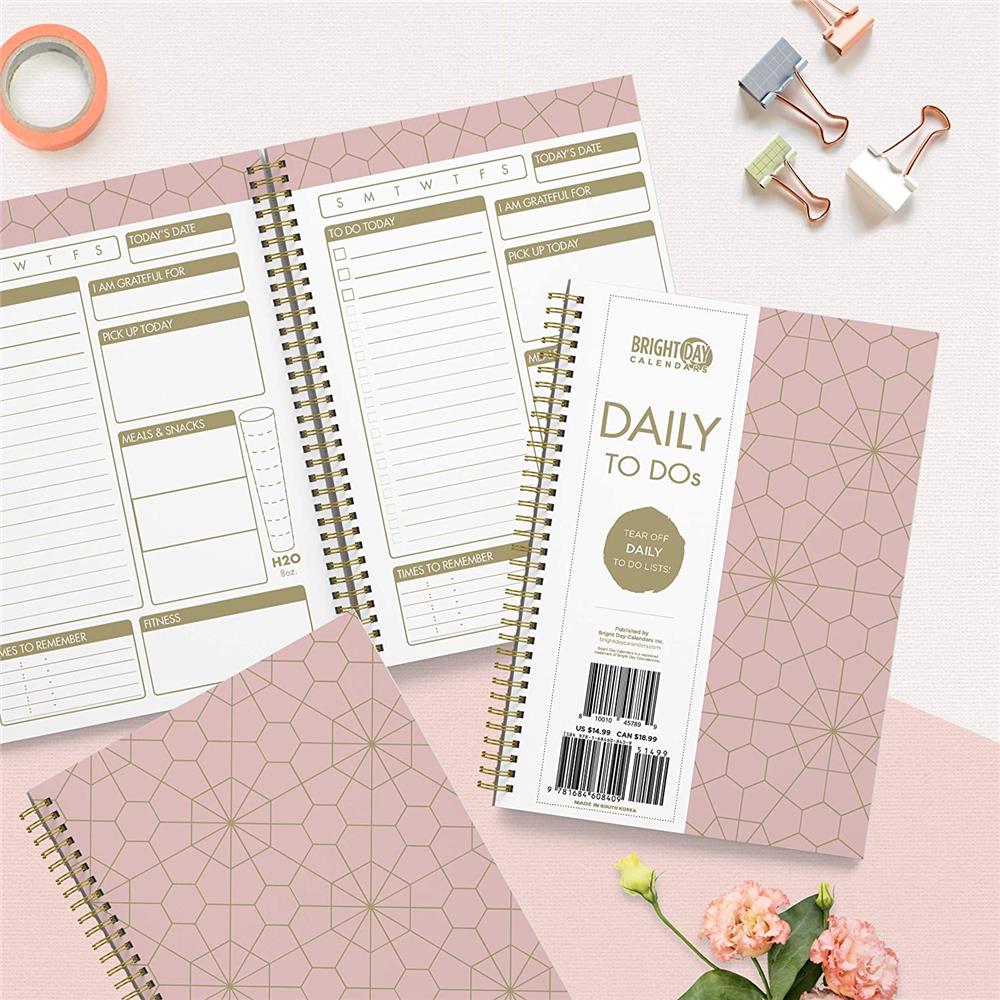 Rose Gold To Do List Undated Engagement Calendar