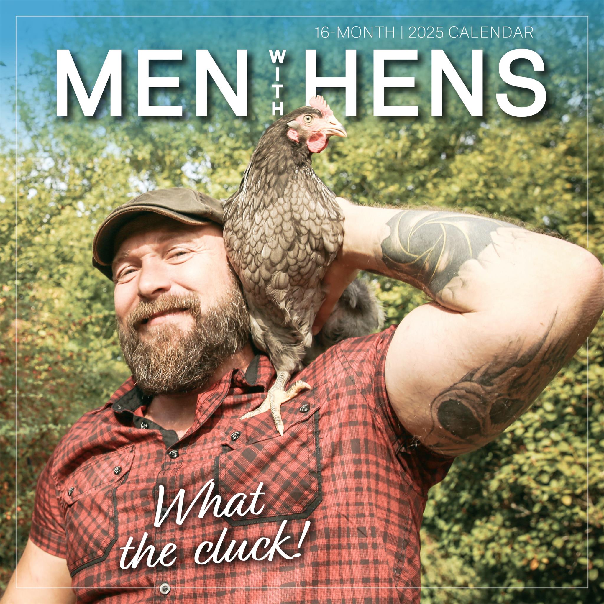 Men With Hens Wall 2025 Calendar - Online Exclusive