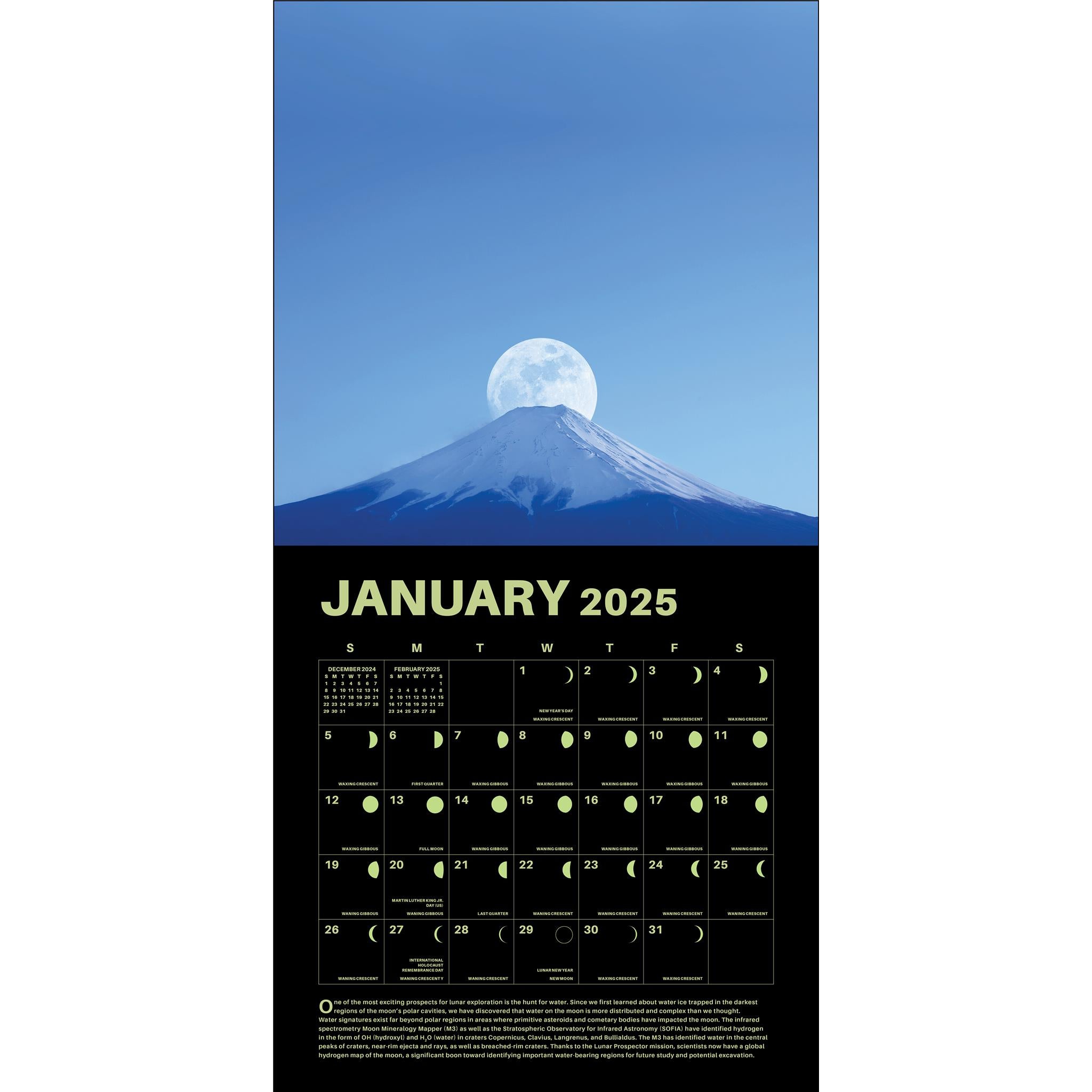 Lunar Wall 2025 Calendar