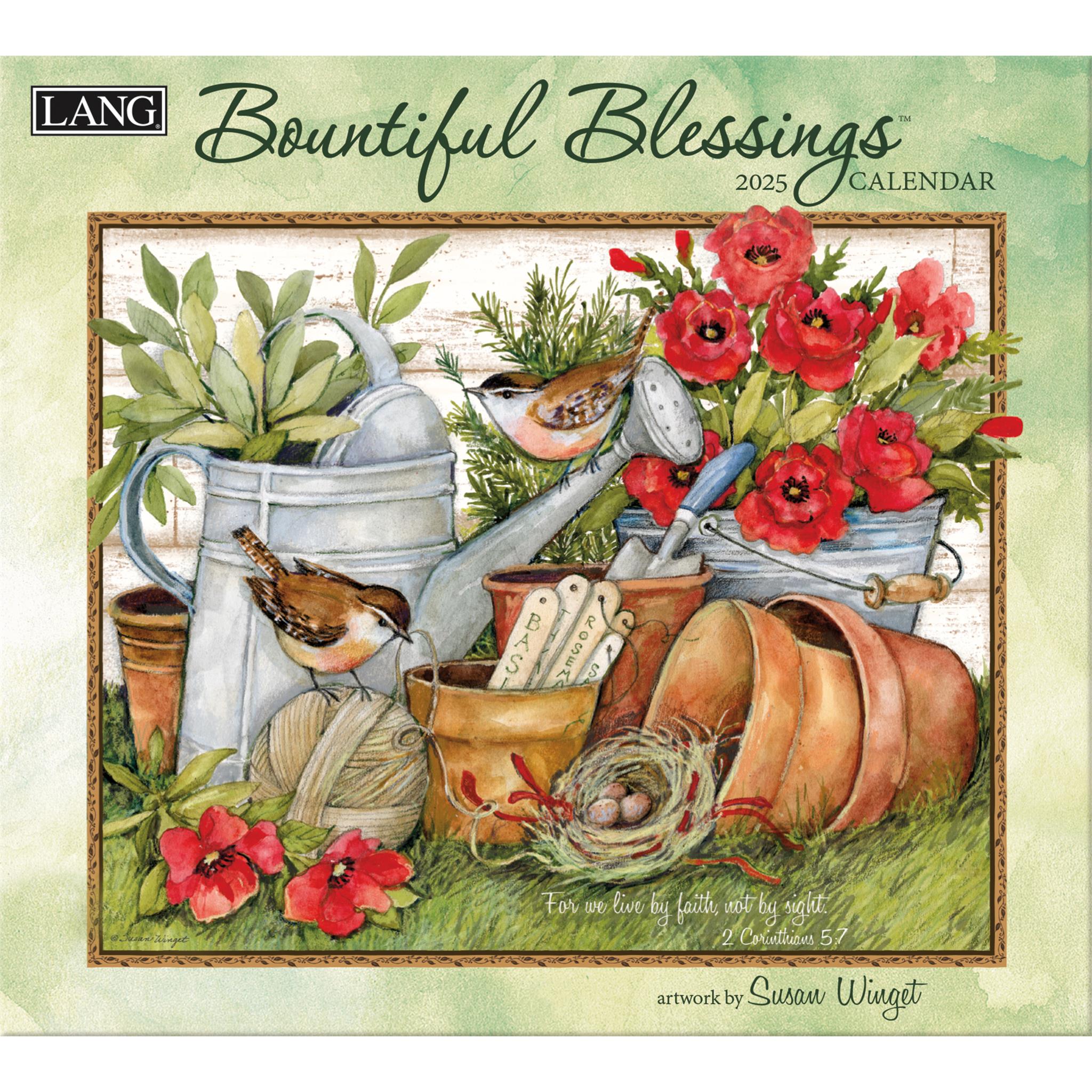 Bountiful Blessings Special Edition with Print Wall 2025 Calendar