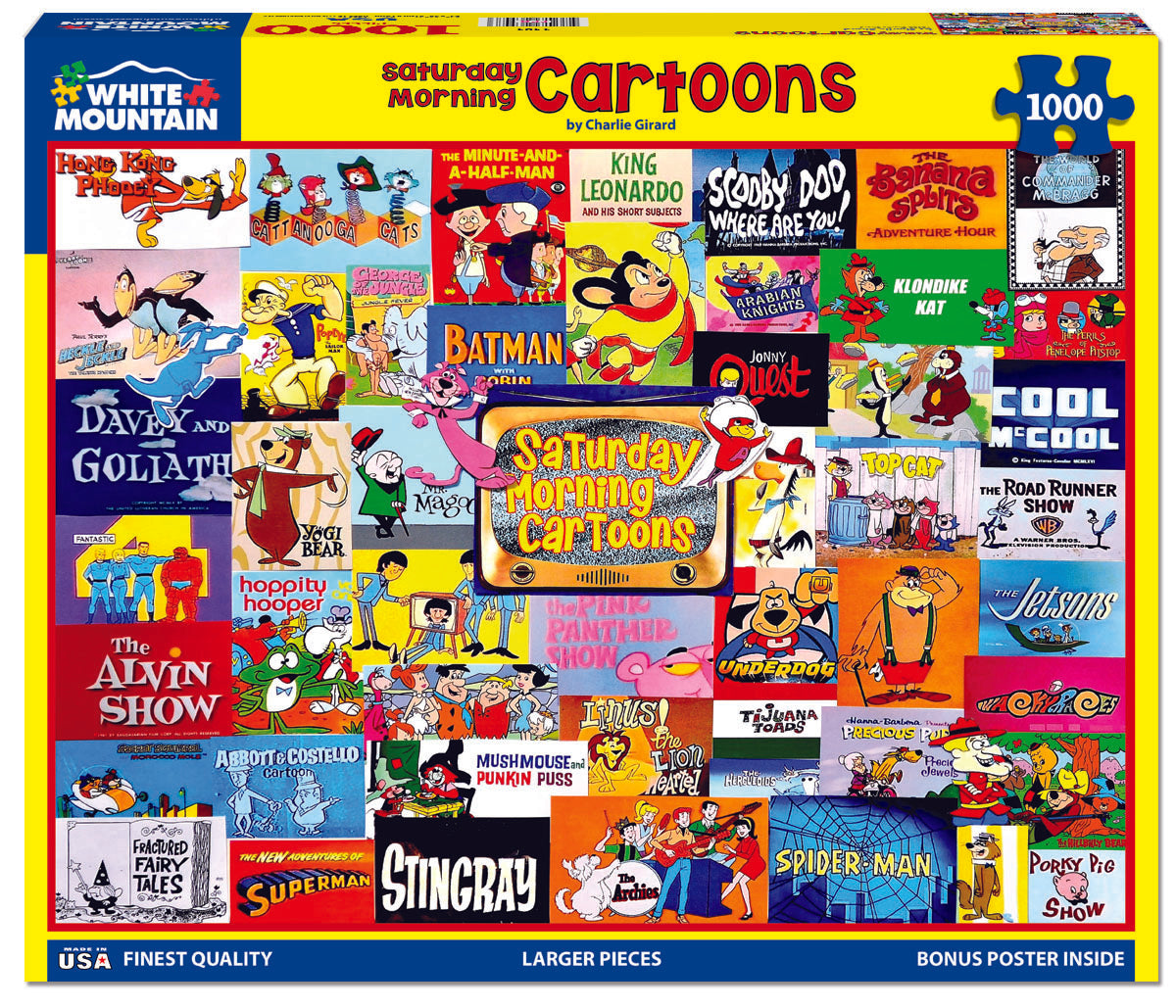 Saturday Morning Cartoons 1000 Piece Puzzle - Online Exclusive