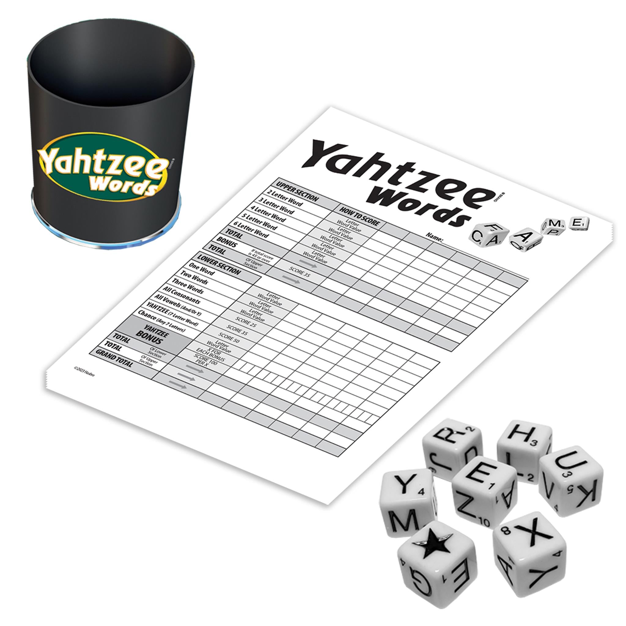 Yahtzee Words