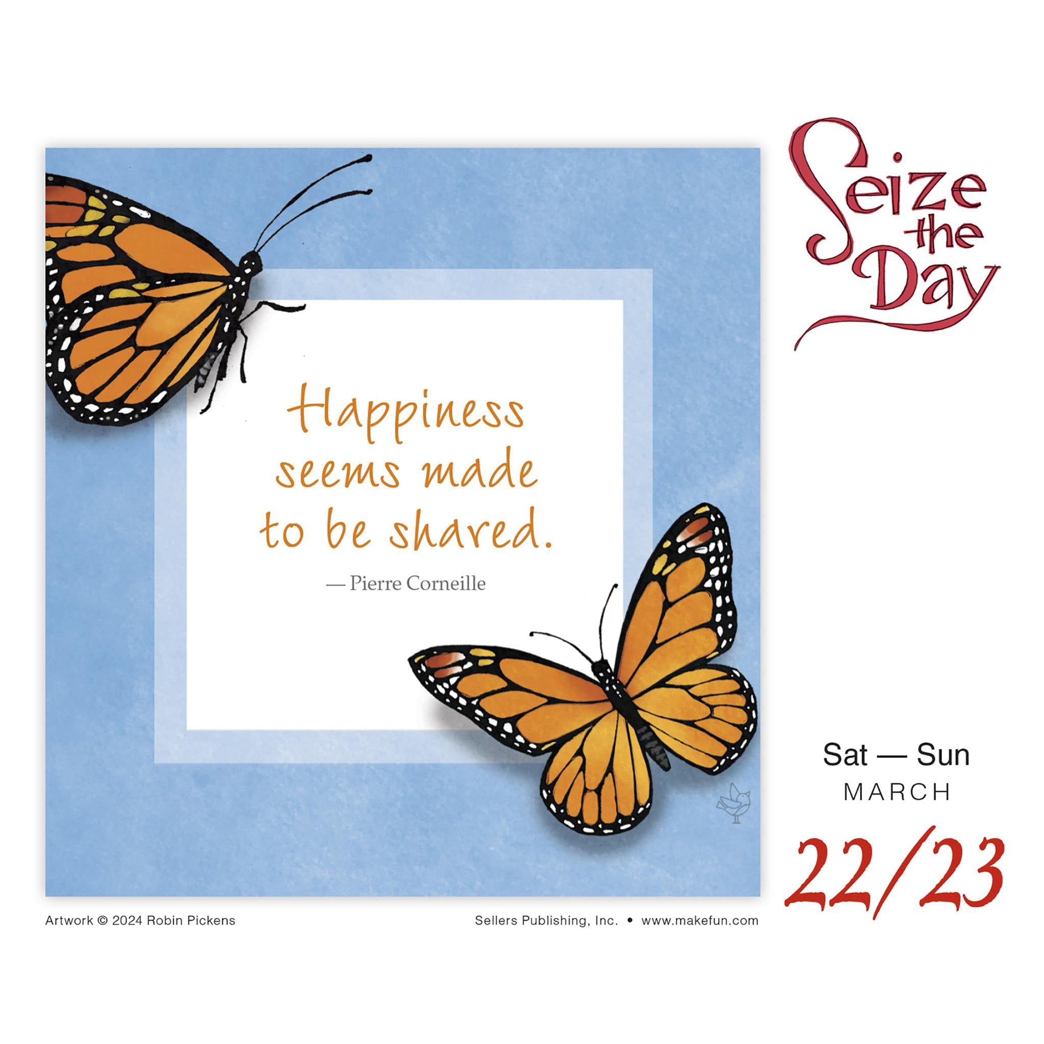 Seize The Day And Make It Yours Box 2025 Calendar