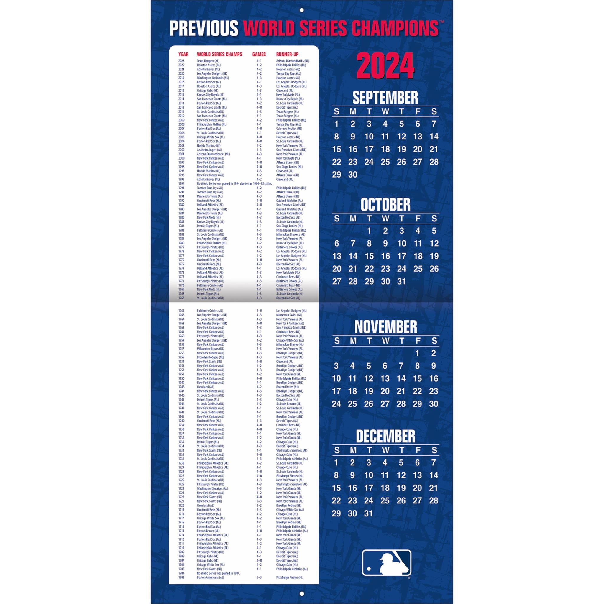 MLB Toronto Blue Jays Wall 2025 Calendar