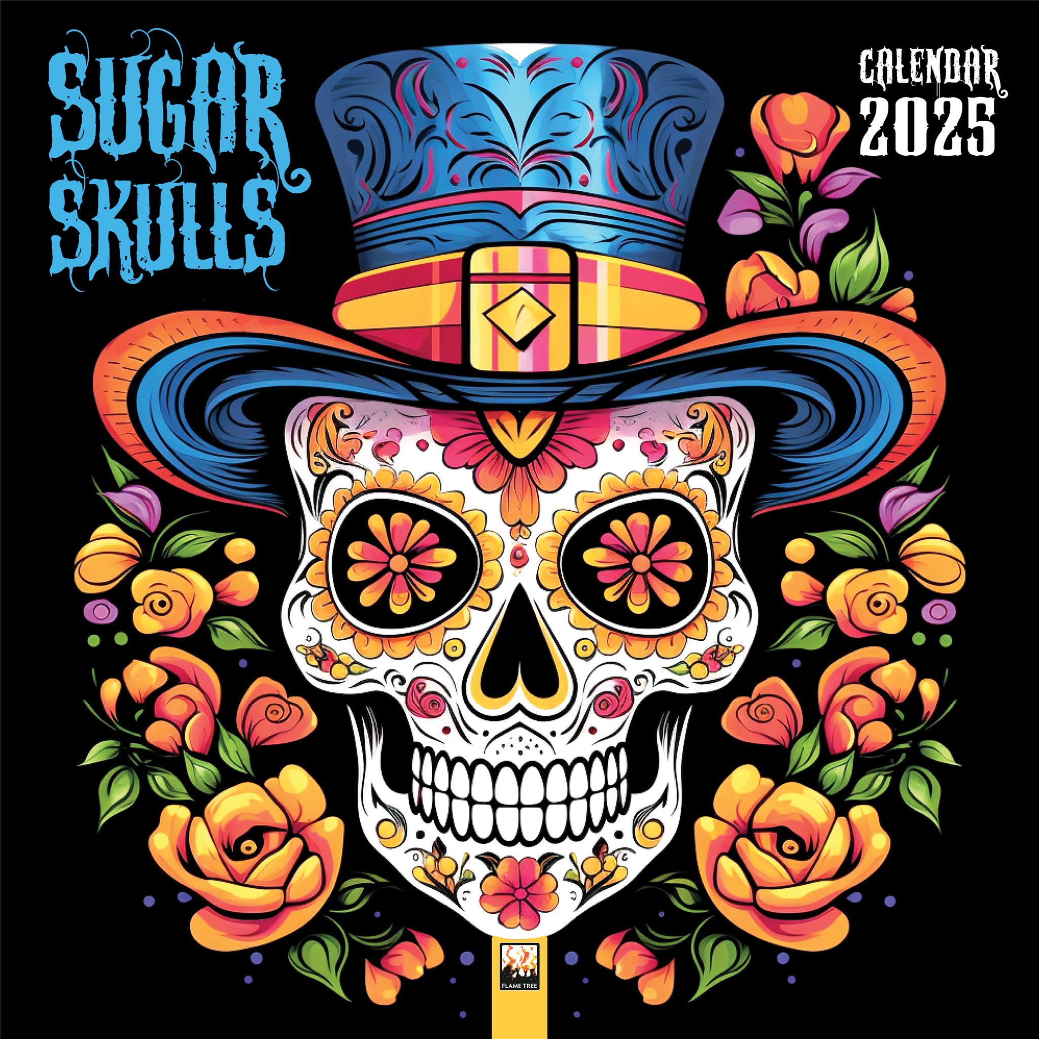 Sugar Skulls Wall 2025 Calendar