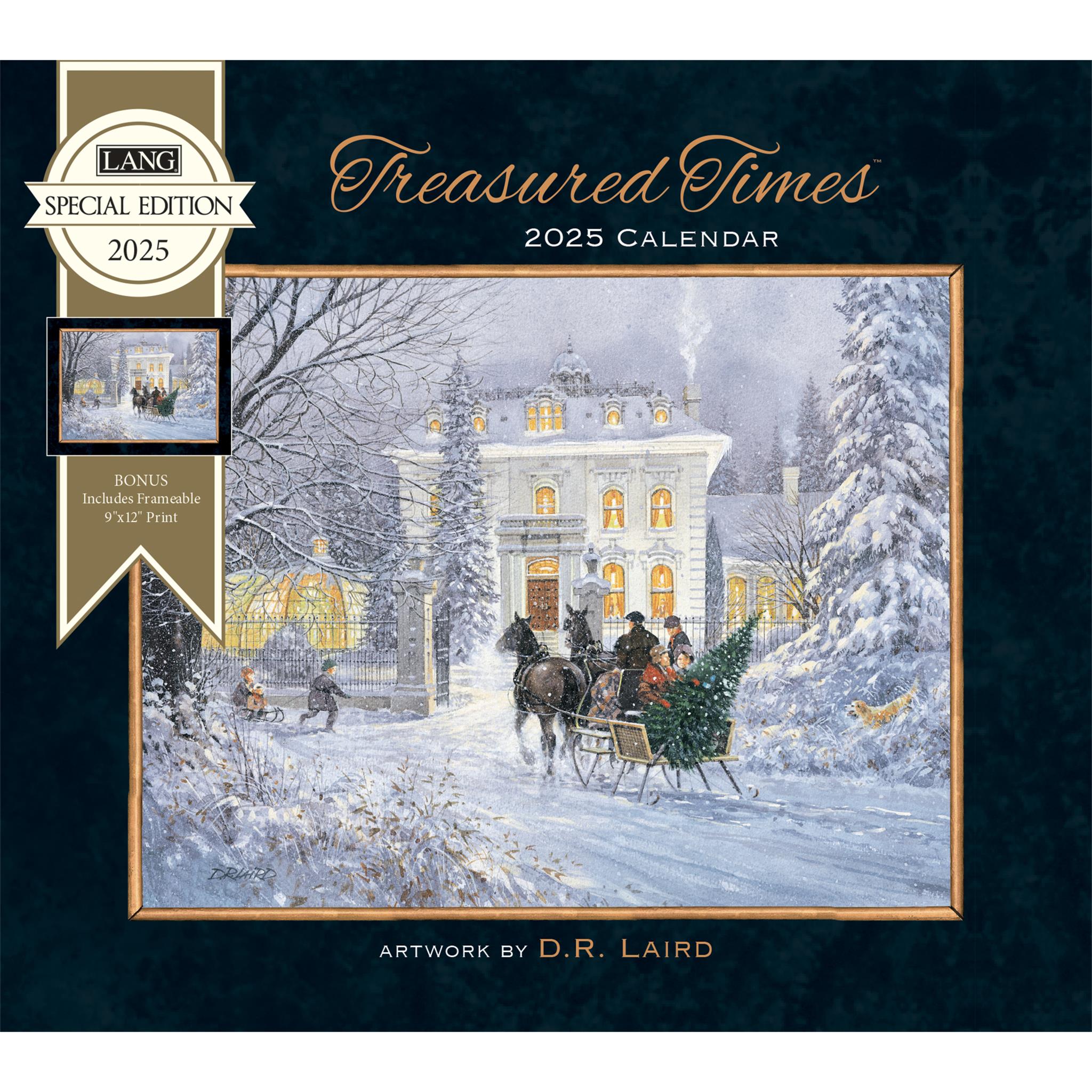 Treasured Times Special Edition with Print Wall 2025 Calendar