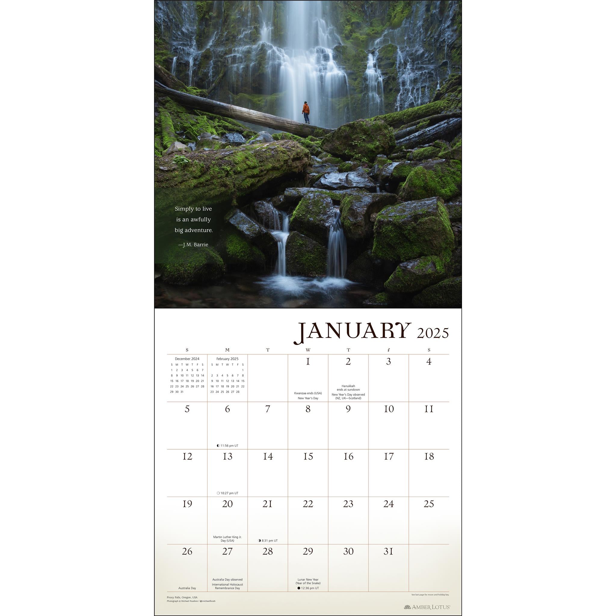 Wanderlust Wall 2025 Calendar