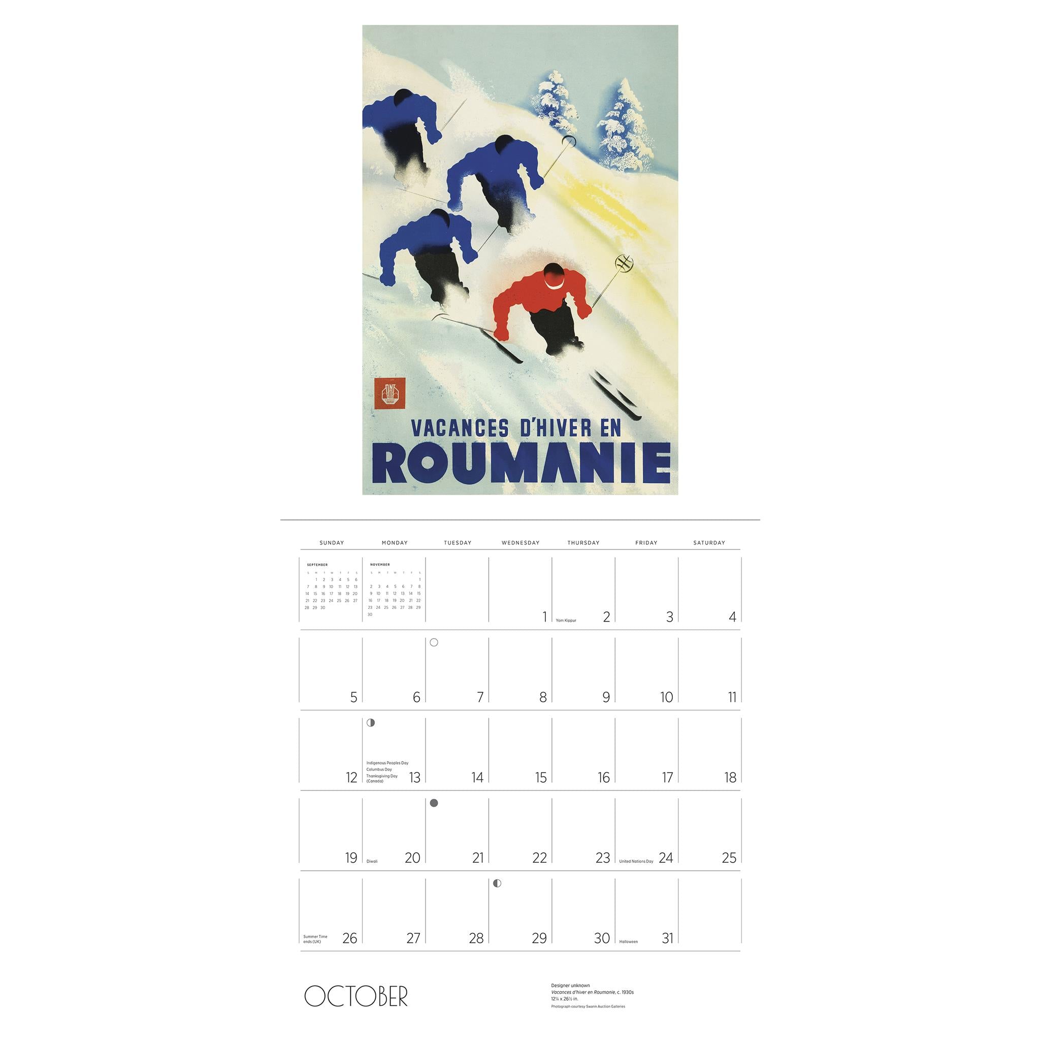 Ski The World Wall 2025 Calendar - Online Exclusive