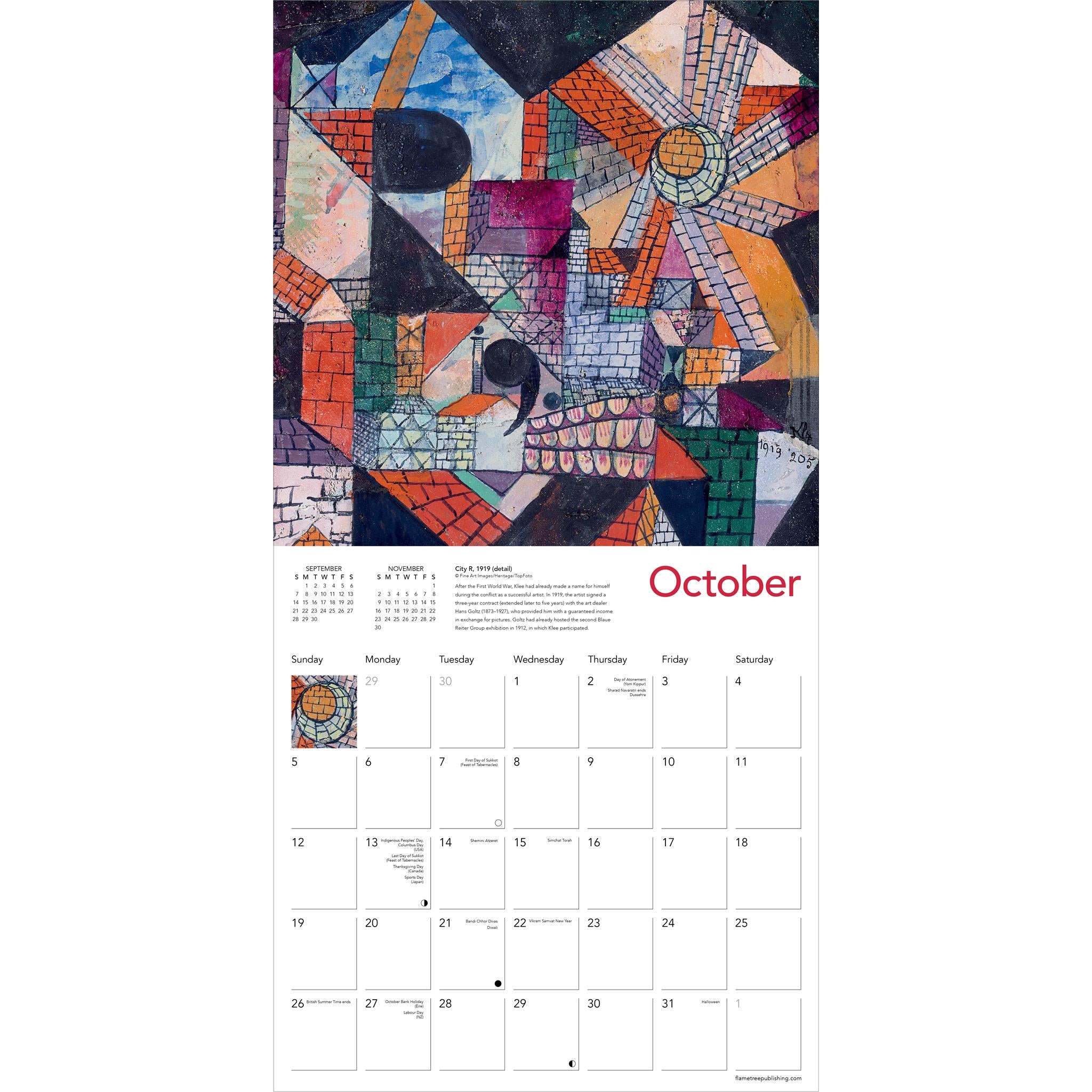 Paul Klee Wall 2025 Calendar - Online Exclusive